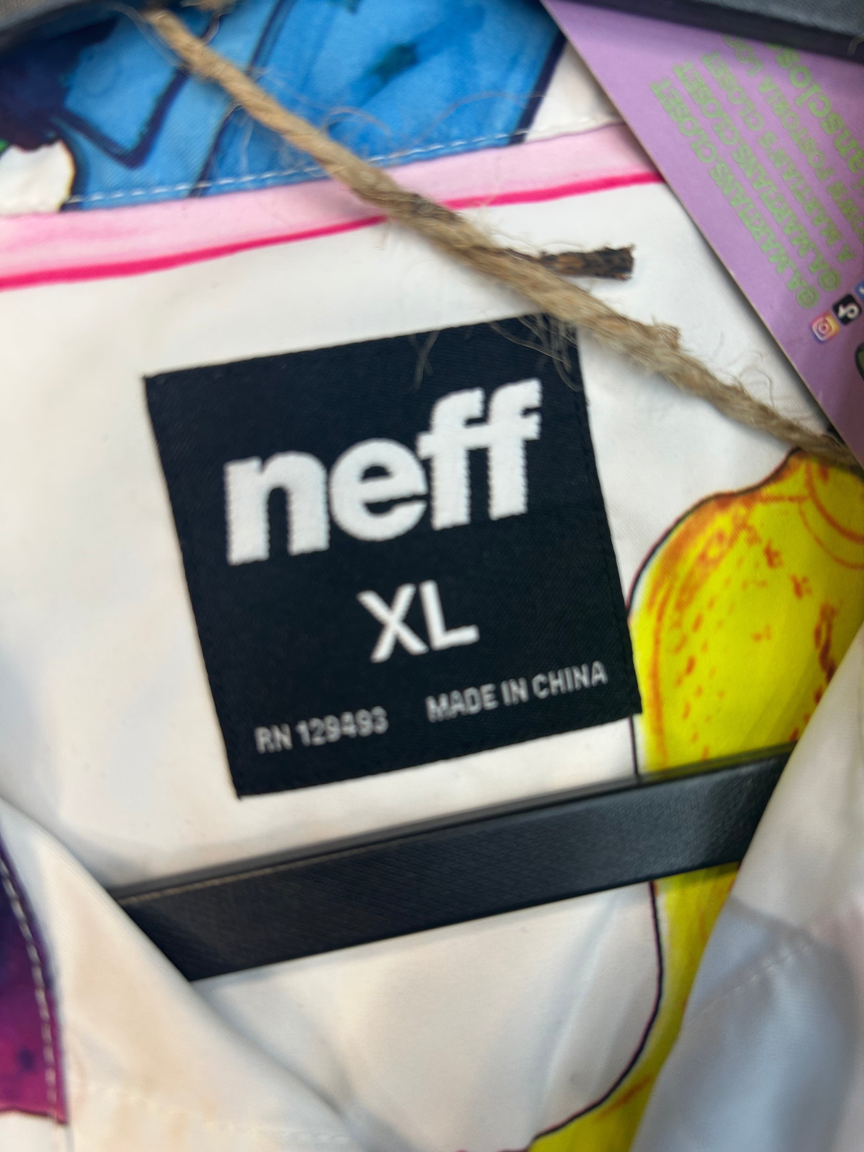Y2K Neff Squirt Gun Button Down Shirt