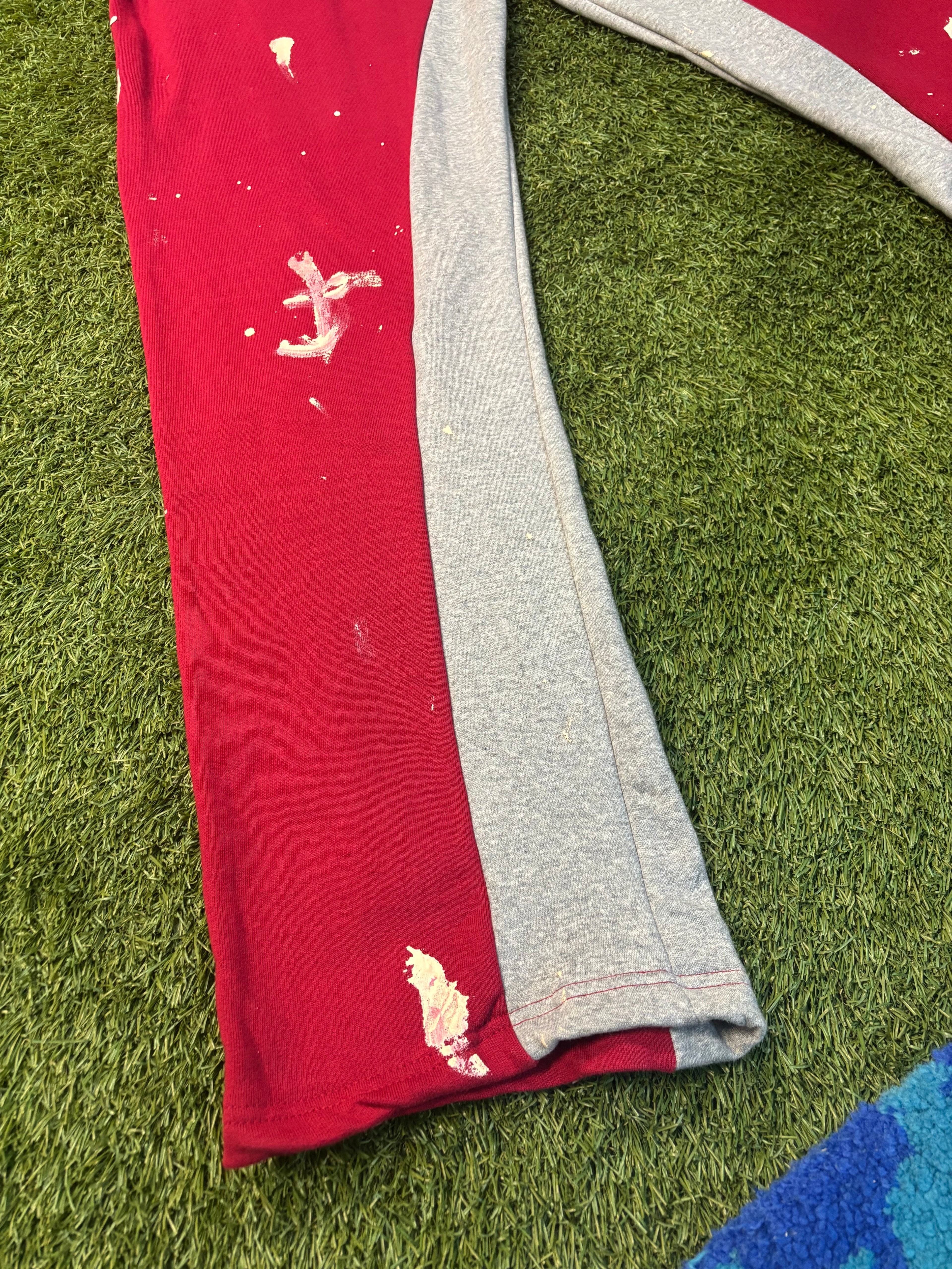 MNML 3 Patch Contrast Red Sweatpants