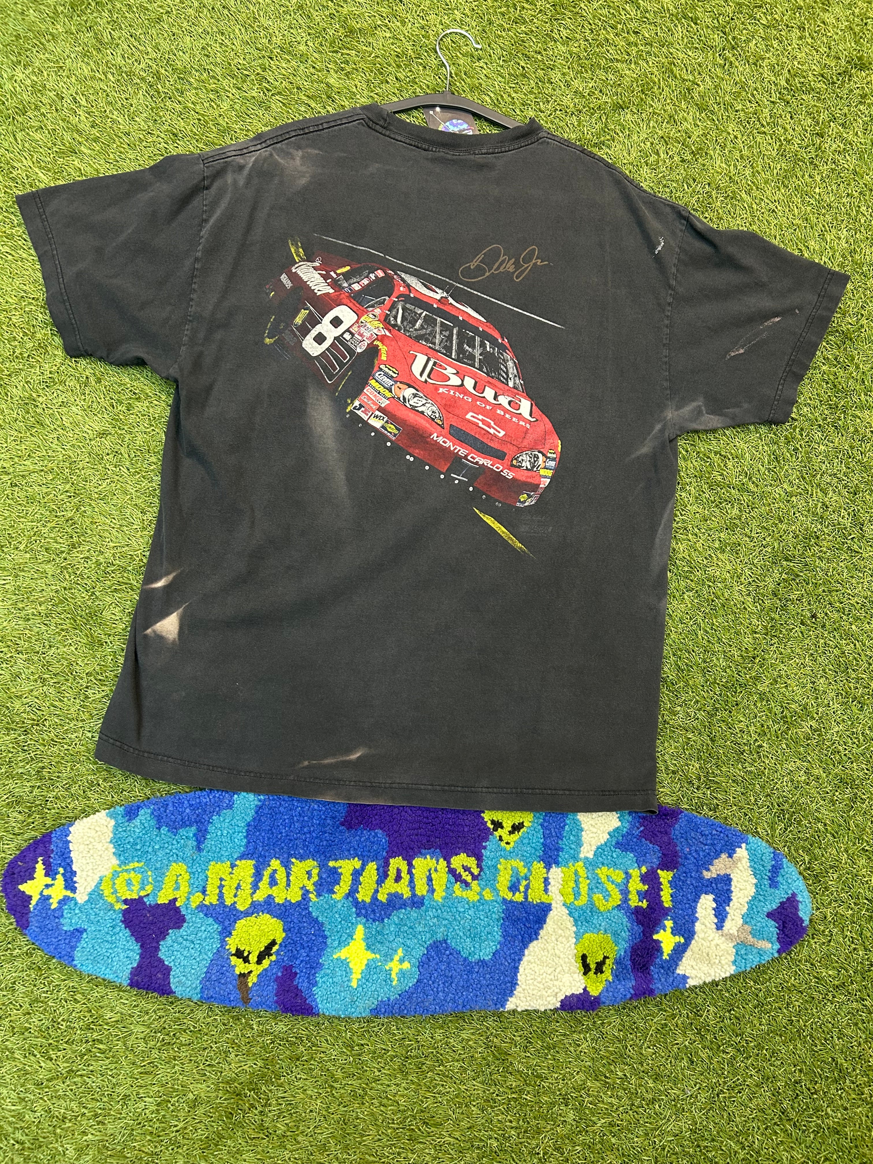 Vintage Dale Earnhardt Jr Thrashed Picture Graphic Tee
