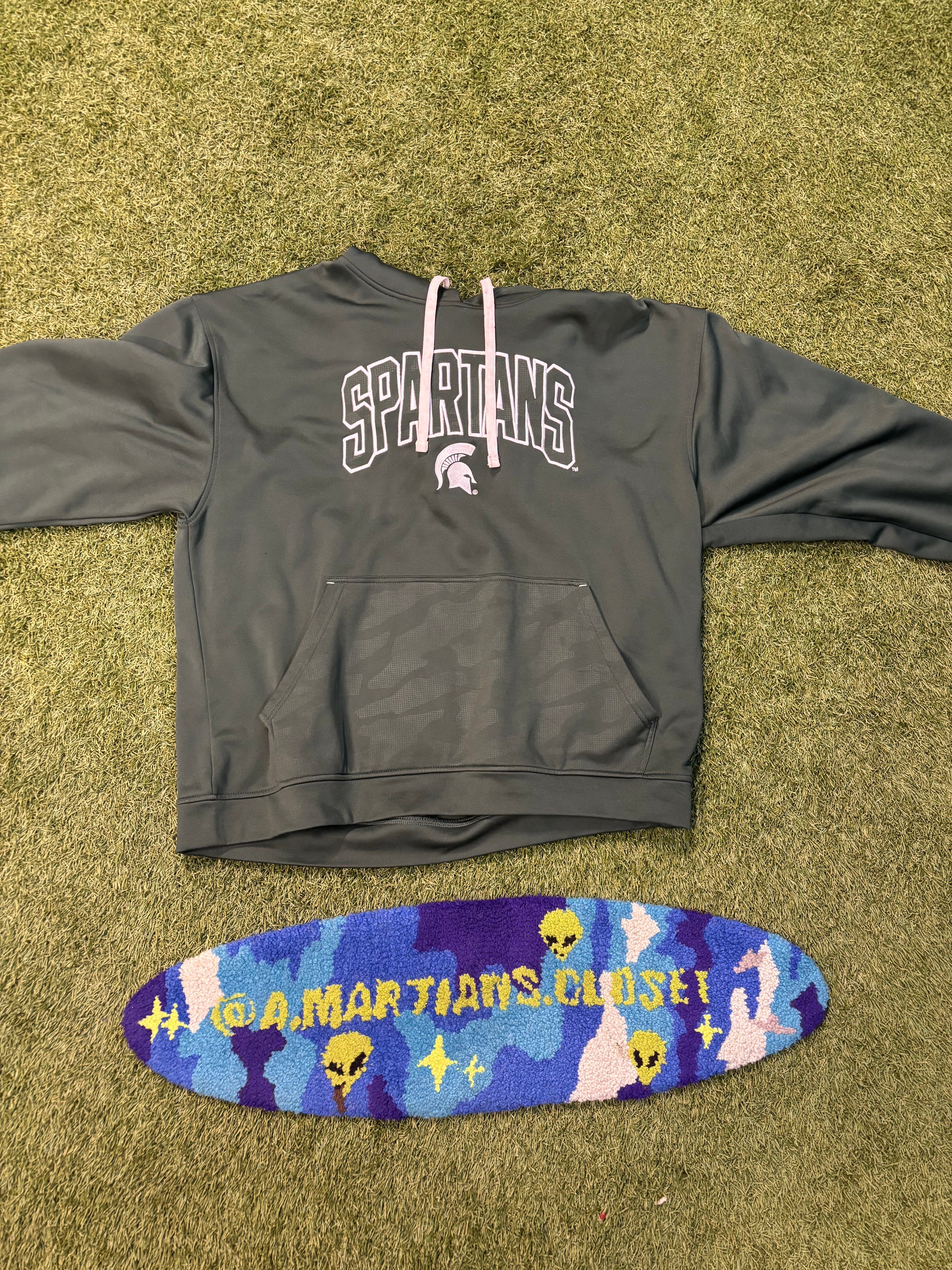 Authentic Moss Green Spartans Hoodie