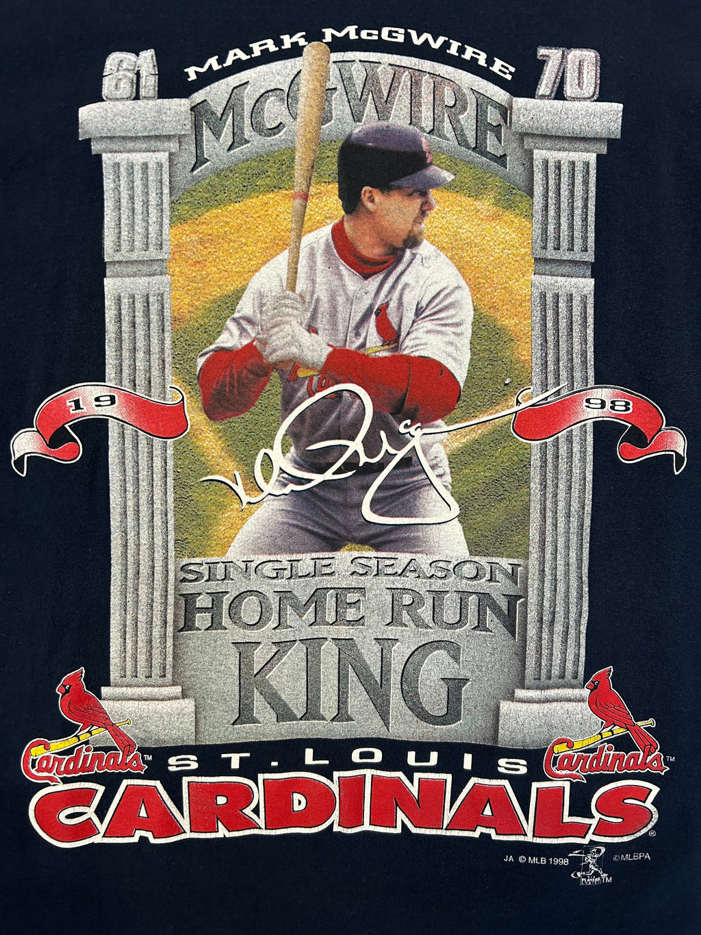 Vintage 1998 St Louis Cardinals Mark McGwire Tee