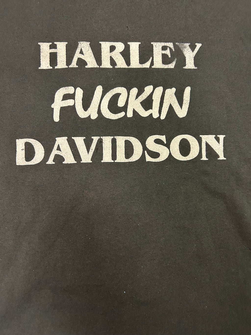 Rare Vintage 1980s Harley Fuckin Davidson Tee