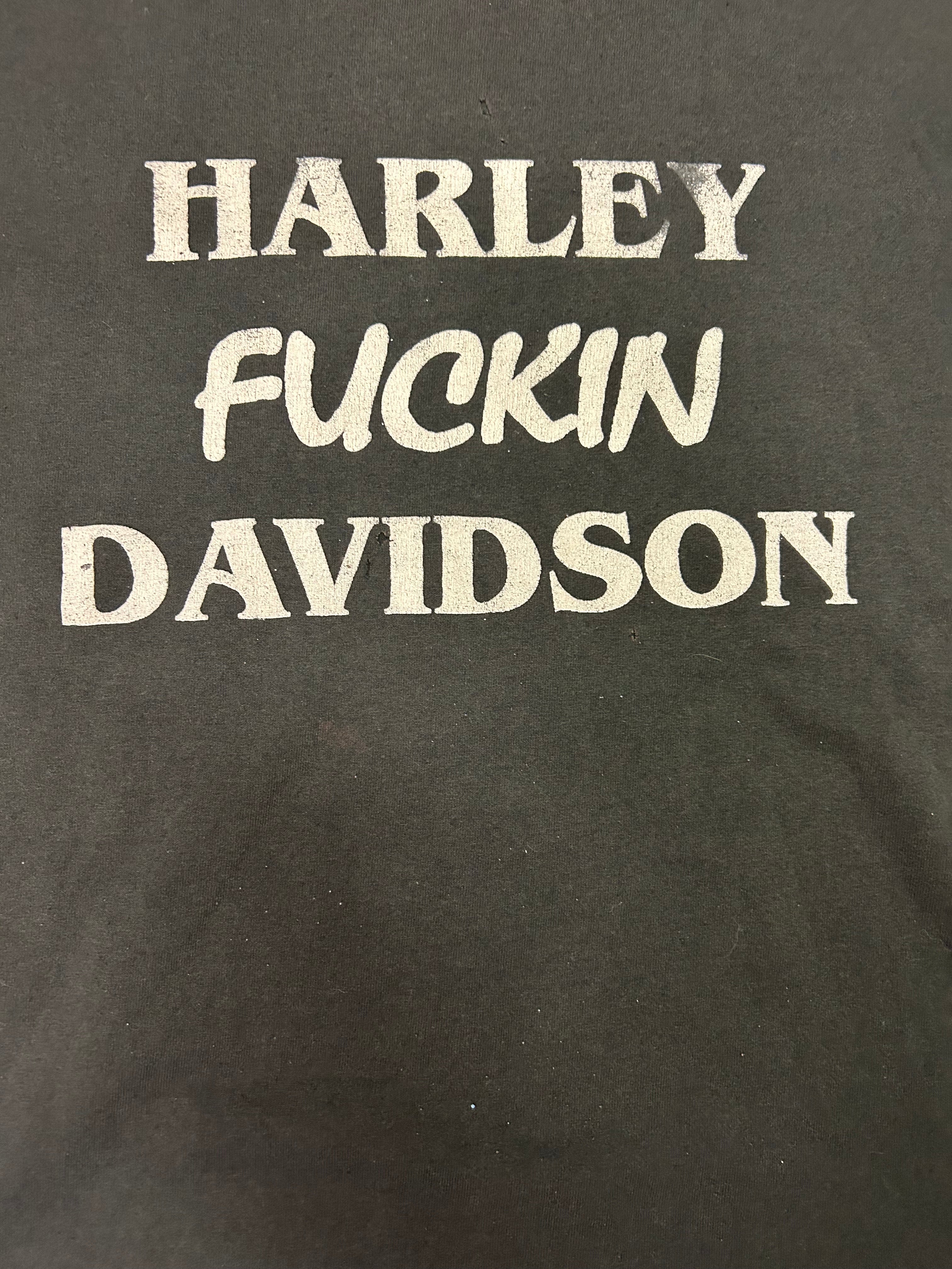 Rare Vintage 1980s Harley Fuckin Davidson Tee
