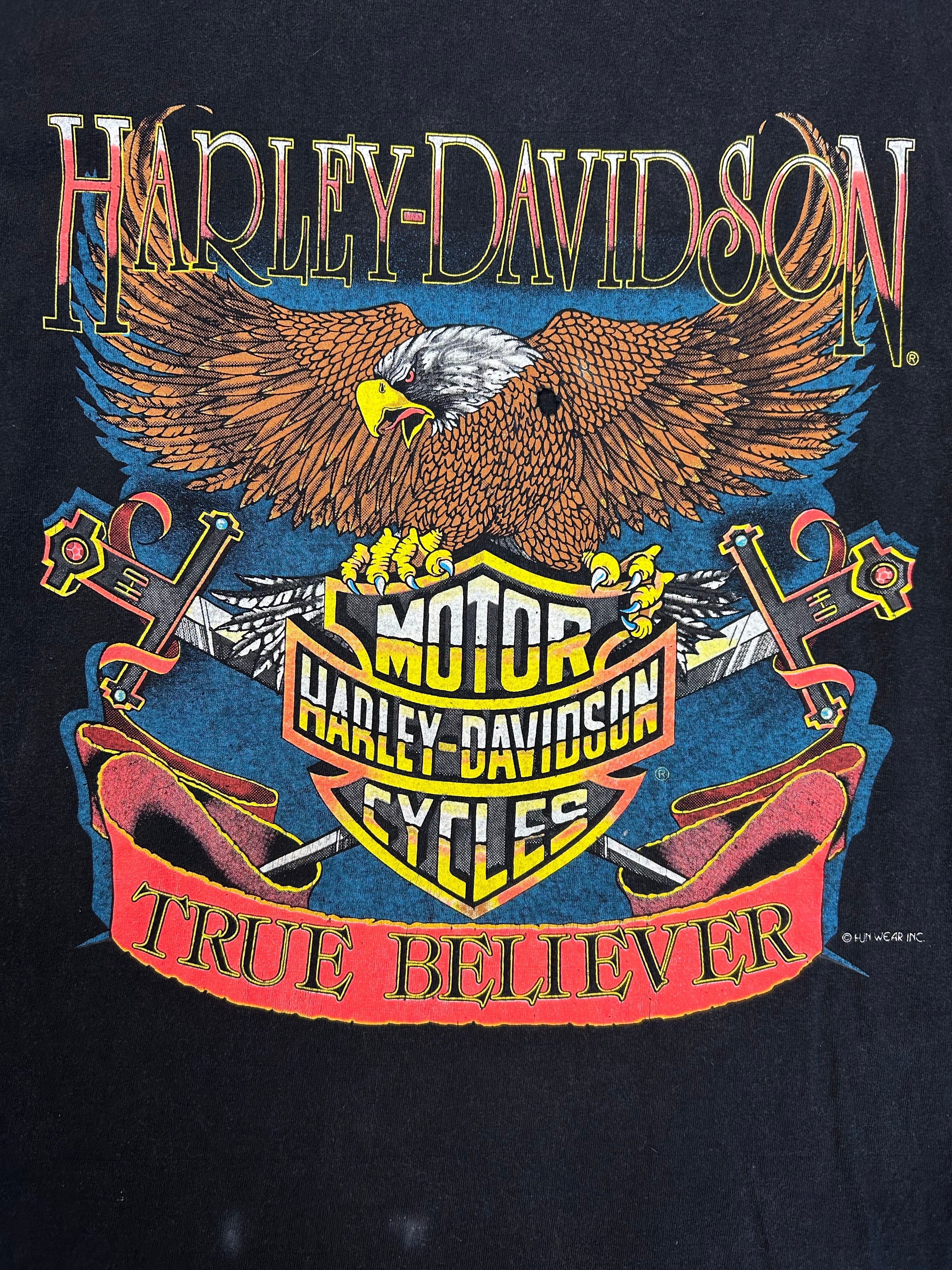 Vintage 80s Harley Davidson True Believer Tee