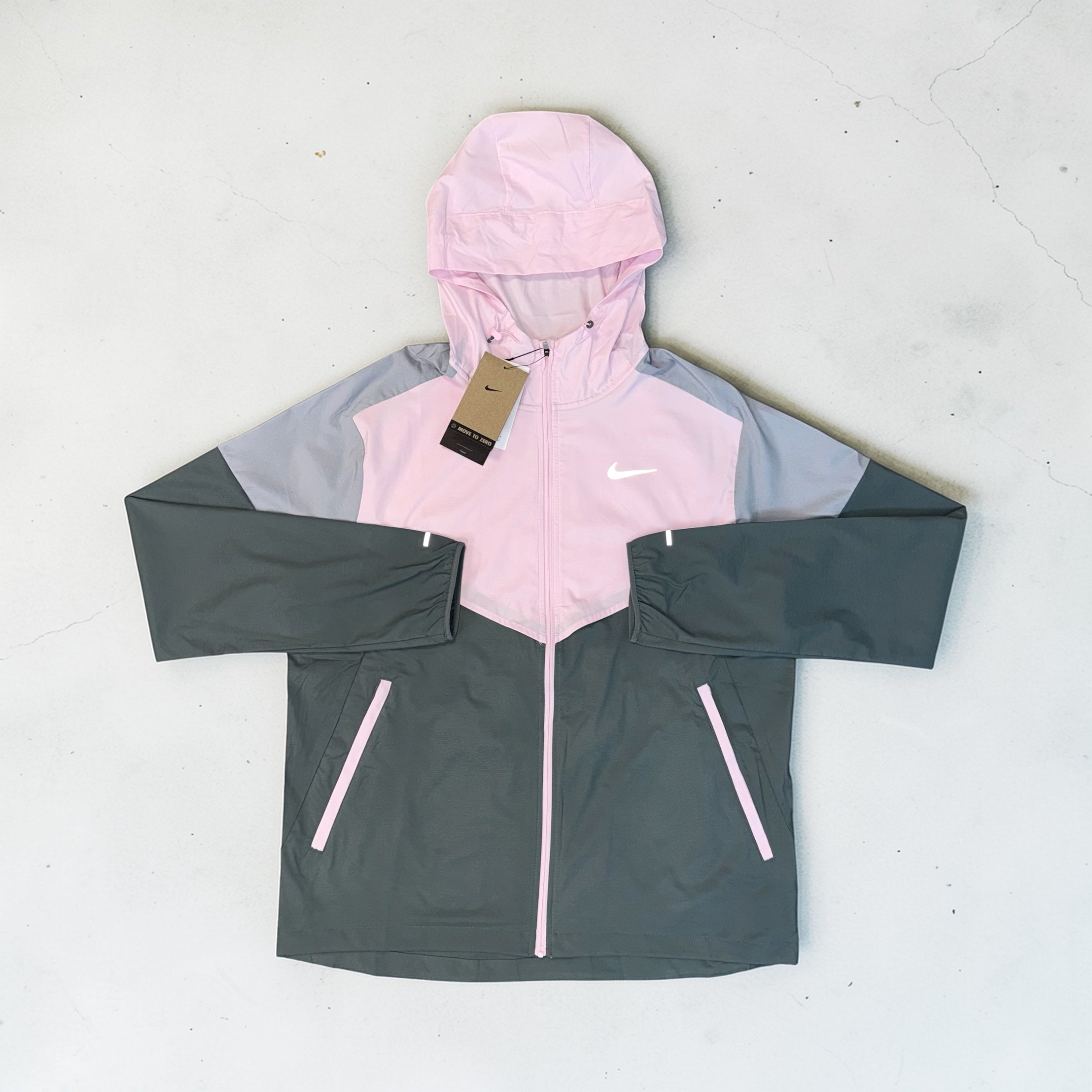 NIKE DRI-FIT WINDRUNNER JACKET - FOAM PINK / GREY