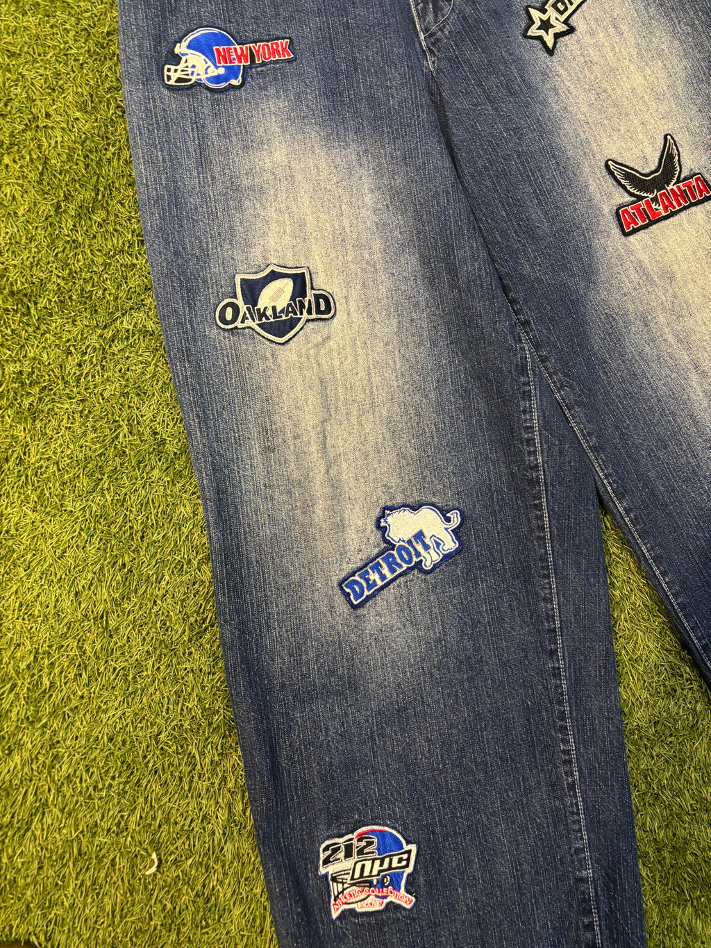 2004 NYC Brand Denim NFL All Star Patch Jeans