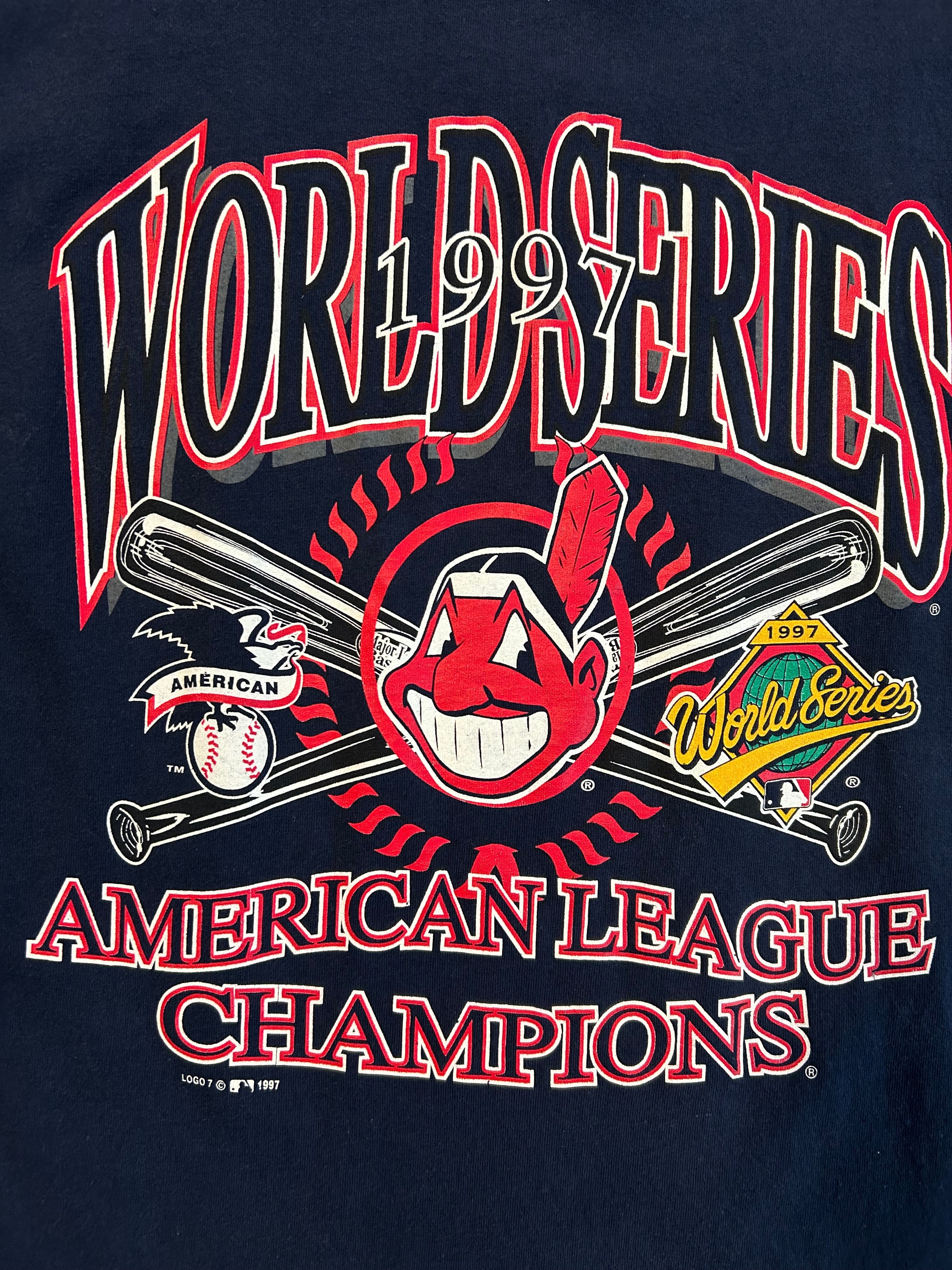 Vintage 1997 Cleveland Indians World Series Champions Tee