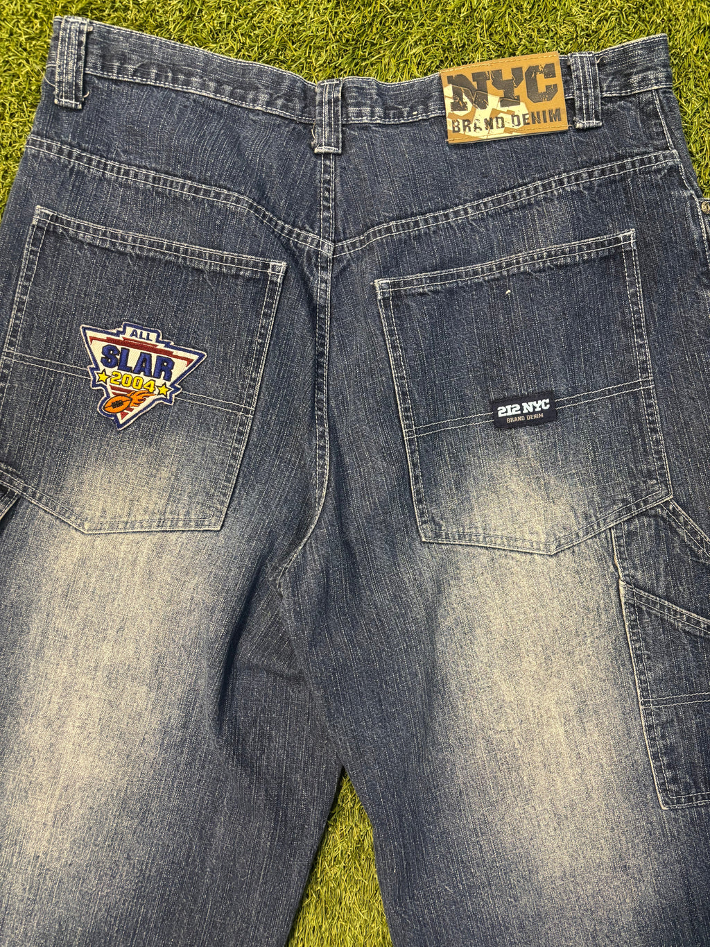 2004 NYC Brand Denim NFL All Star Patch Jeans