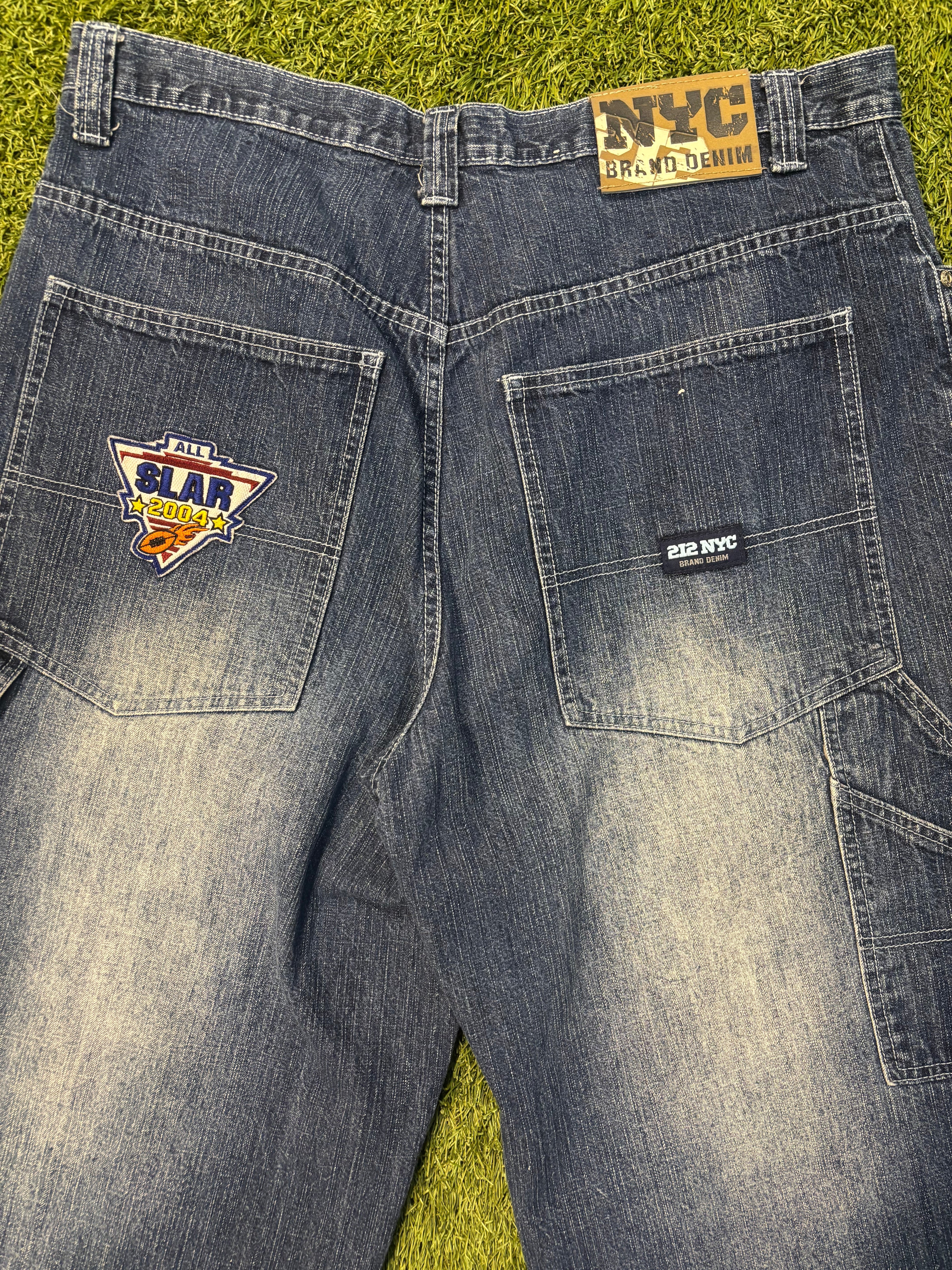 2004 NYC Brand Denim NFL All Star Patch Jeans