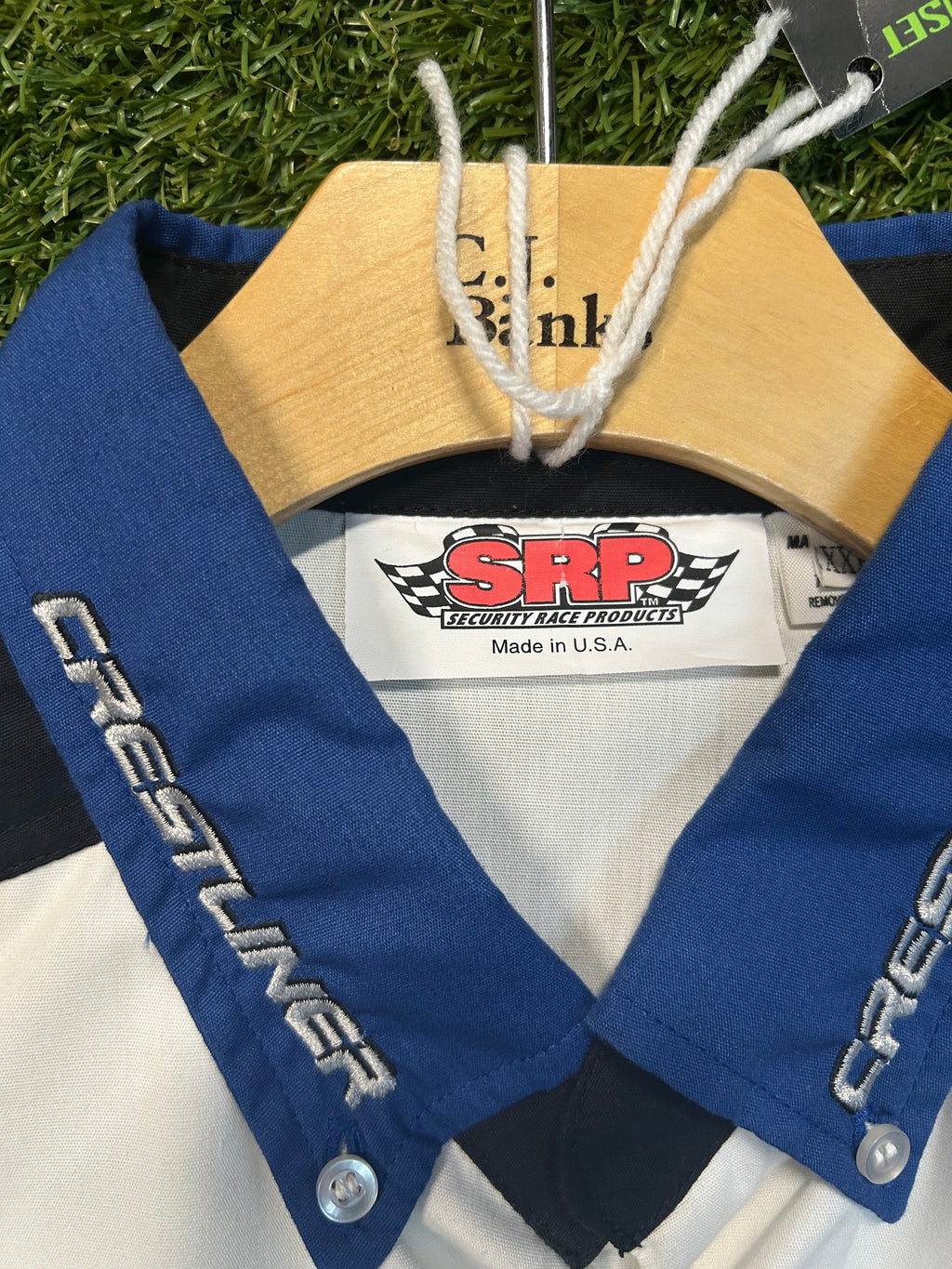 Vintage 90s Team Crestliner Race Crew Button Up