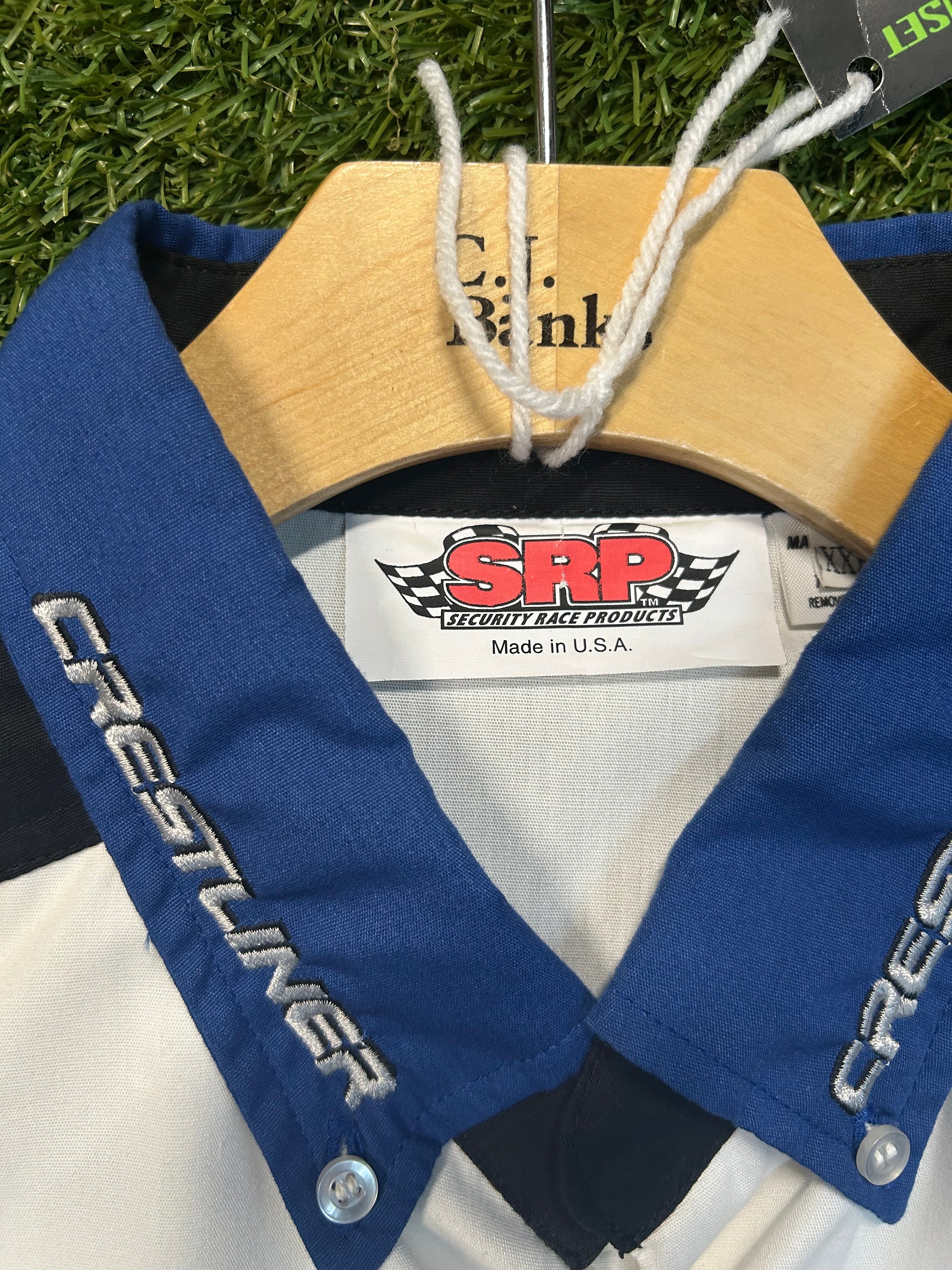 Vintage 90s Team Crestliner Race Crew Button Up