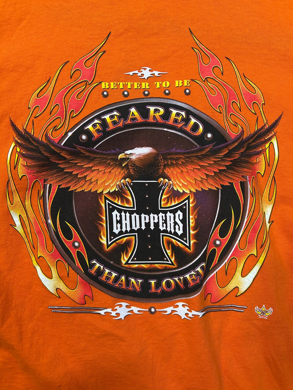 Vintage American Choppers Better To Be Feared Than Loved L/Sleeve Tee