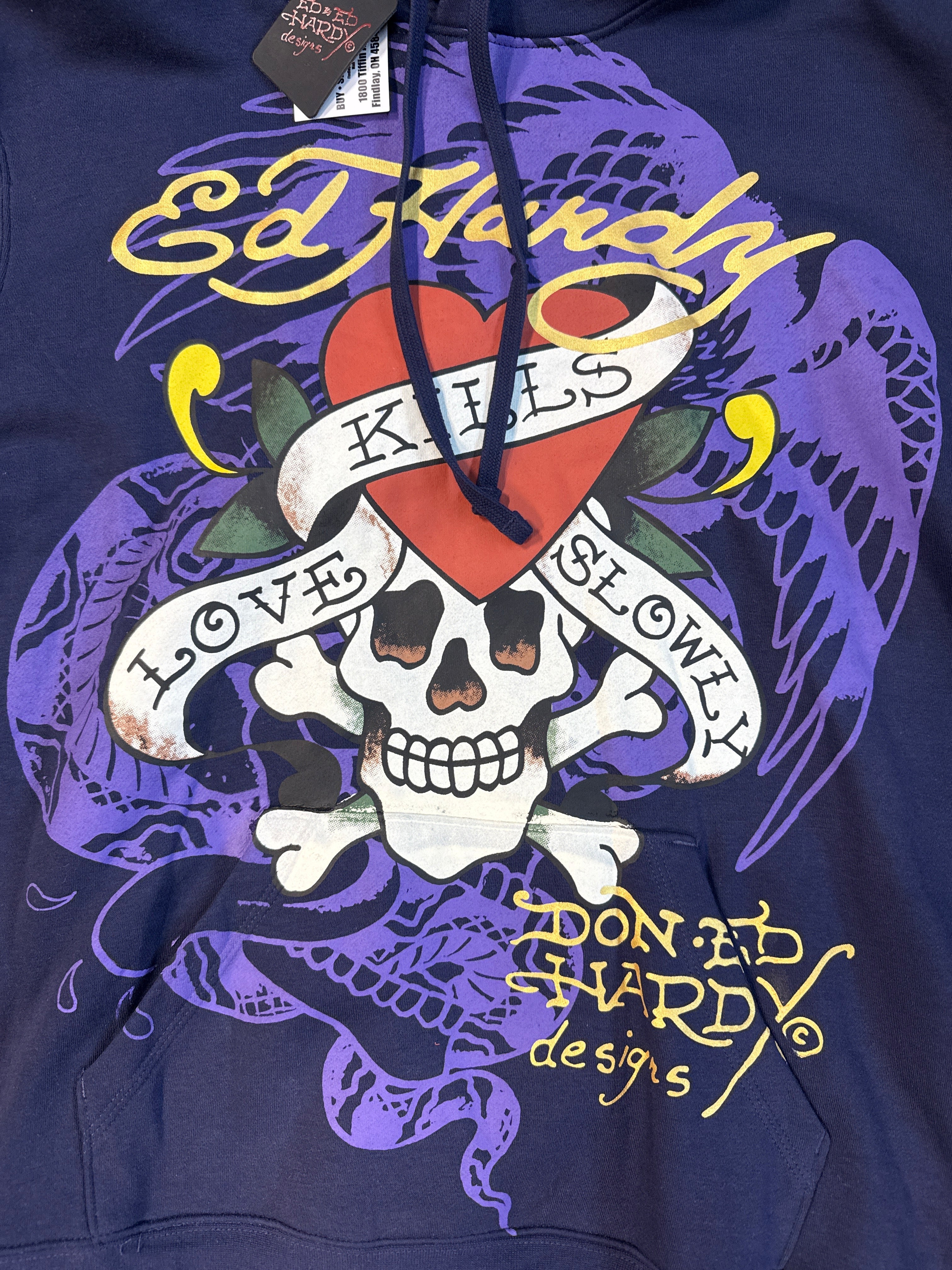 MODERN “ED HARDY” Y2K HOODIE