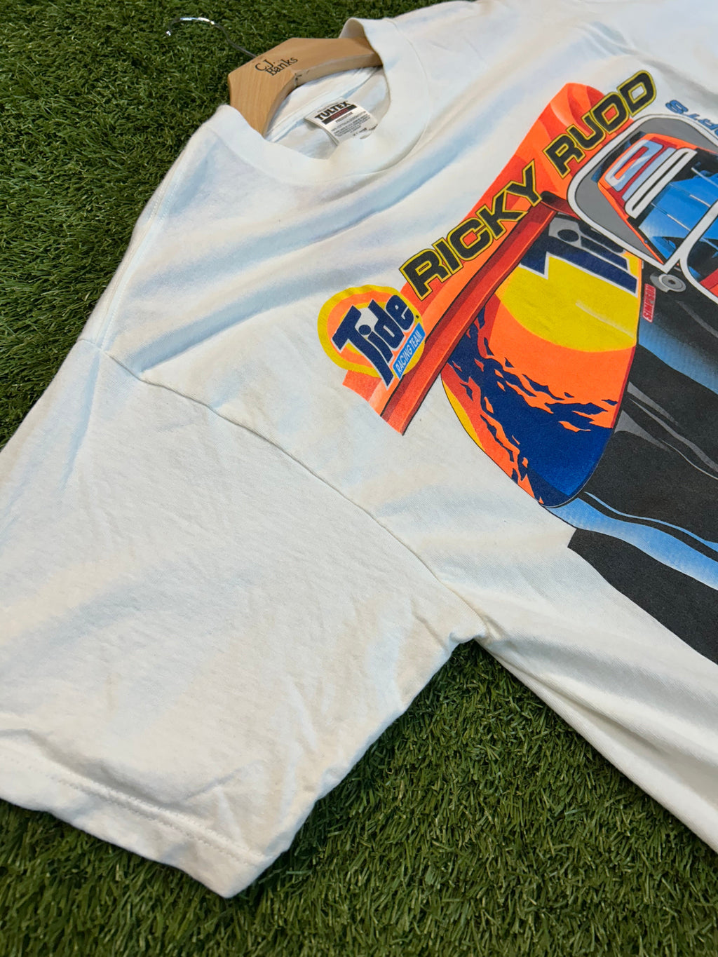 Vintage 90s Ricky Rudd Tide NASCAR Team Tee