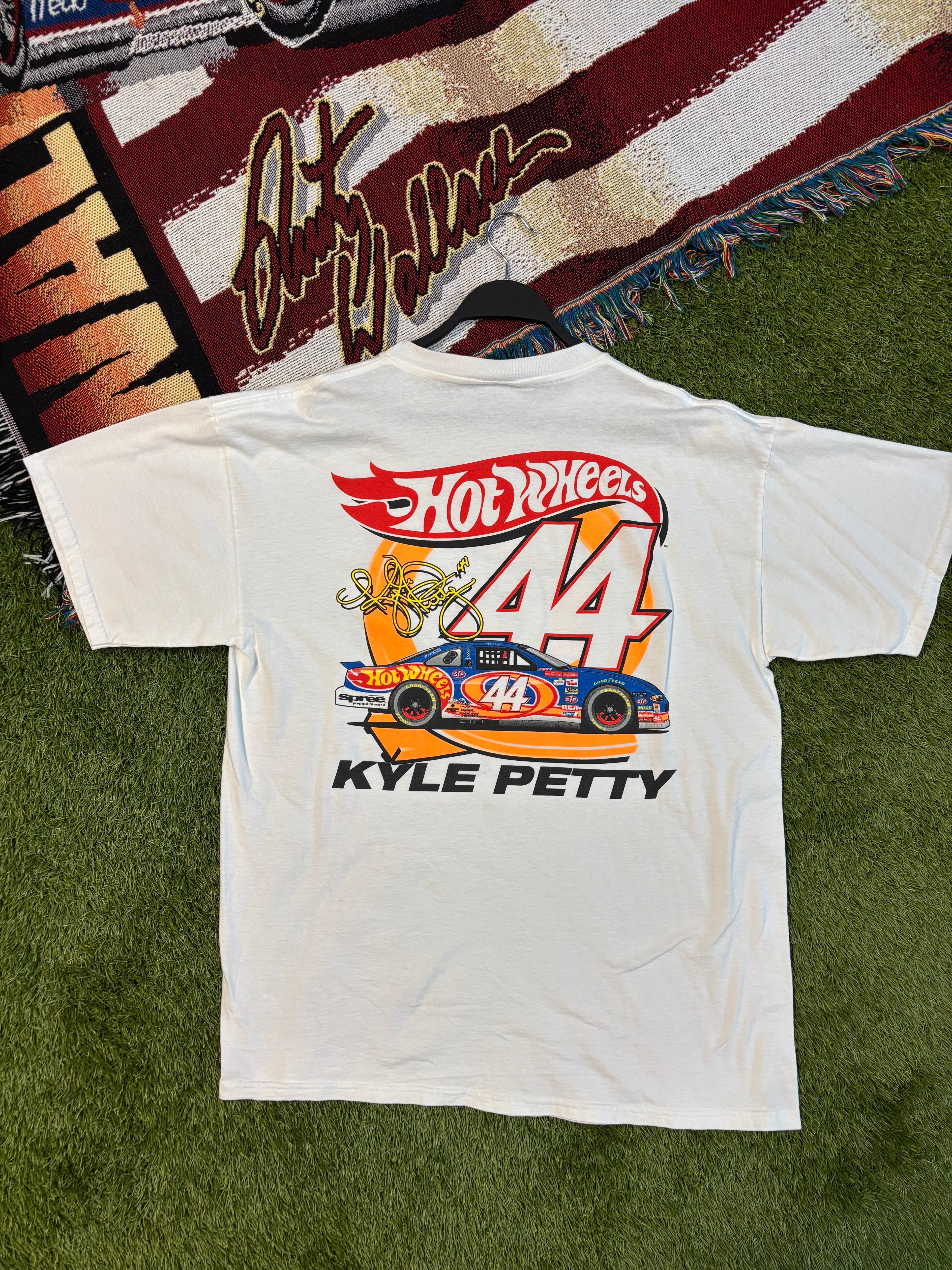 1998 Kyle Petty Mattel Hot Wheels 30 Years Of Racing T-Shirt Size XL Tultex Tag