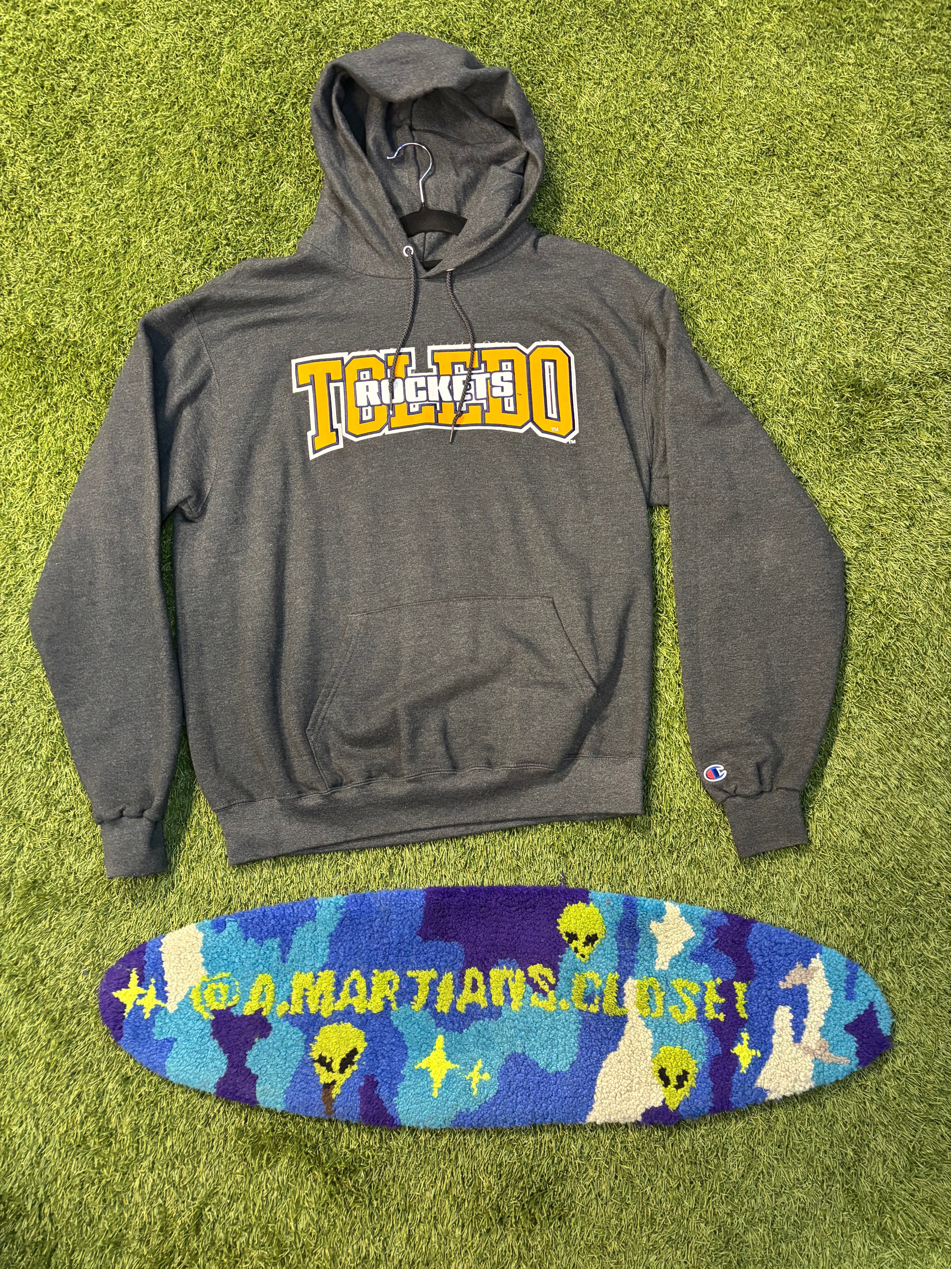 Dark Grey Toledo Rockets Champion Hoodie Size Large