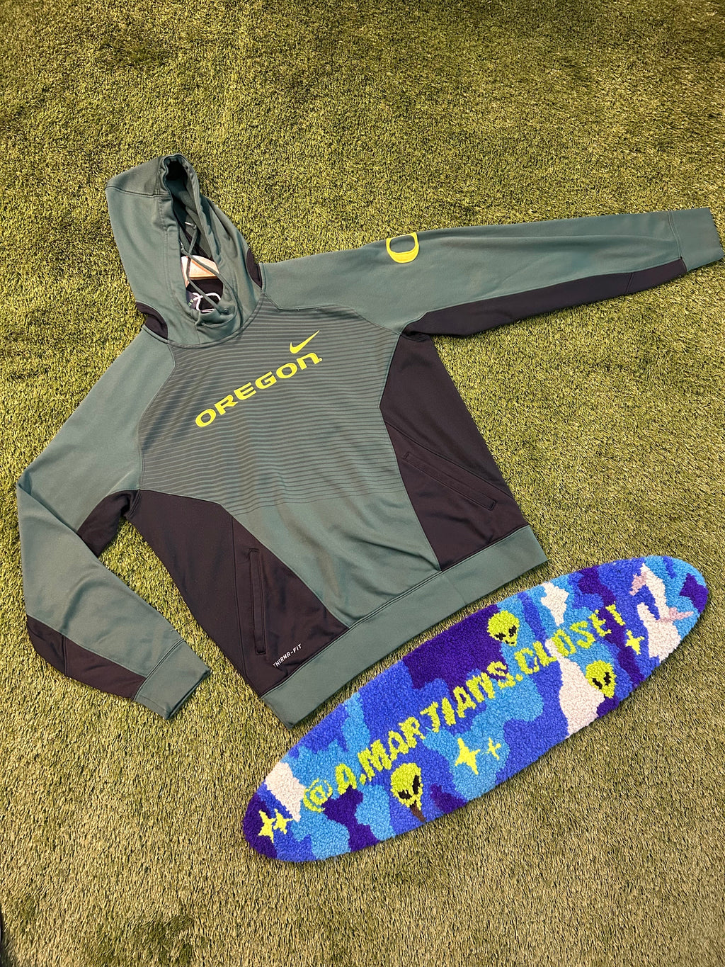 Y2K Oregon Ducks Nike Tech  Hoodie