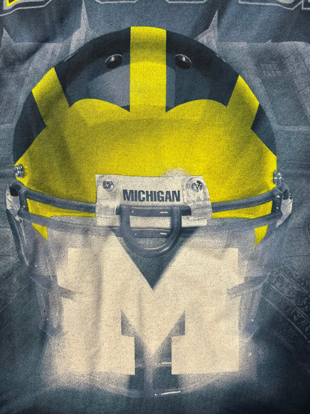 Y2K Michigan Wolverines Go Blue AOP Tee