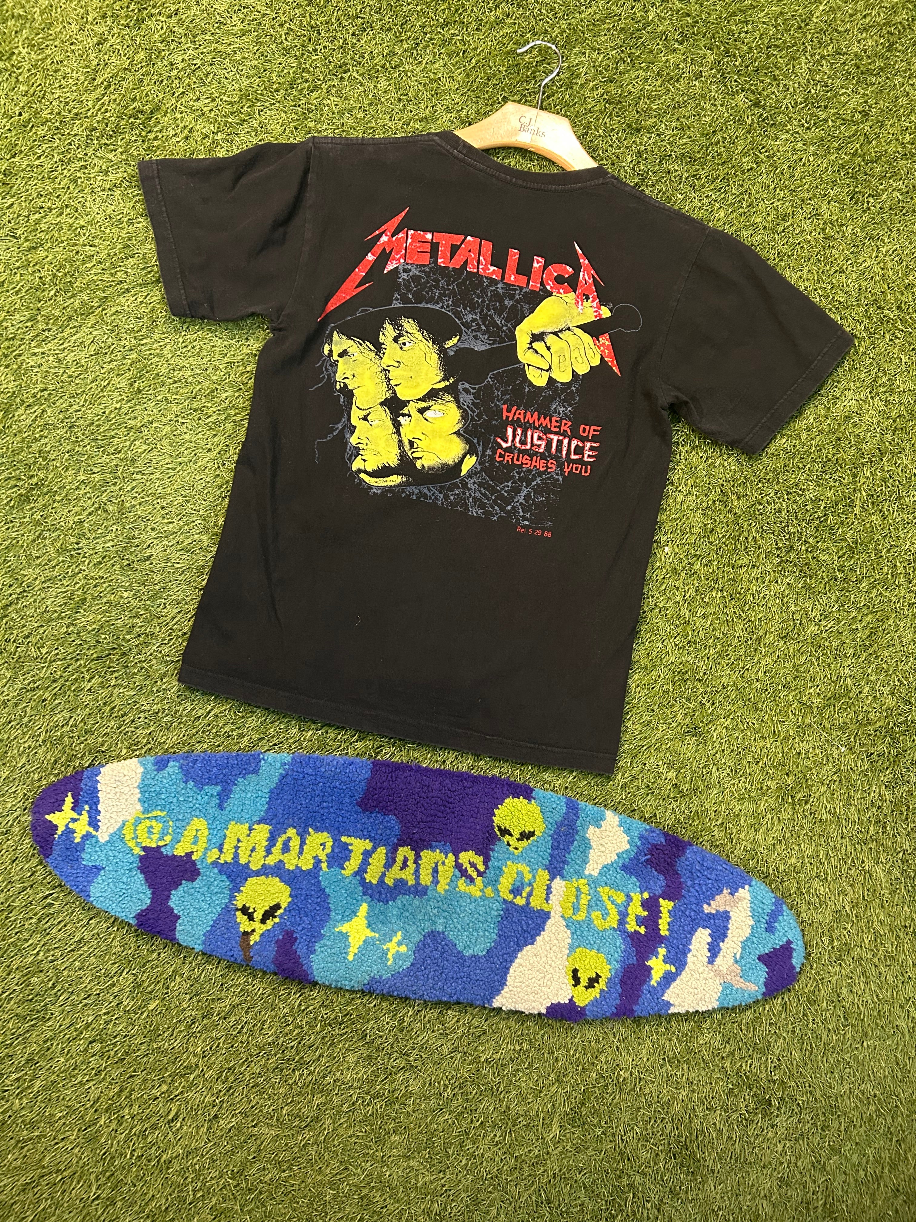 Y2K Metallica Hammer Of Justice Crushes You Tee