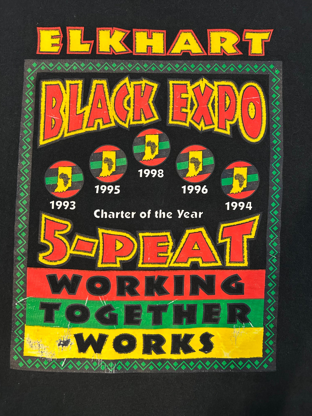 Vintage 1998 Elkhart Black Expo Tee