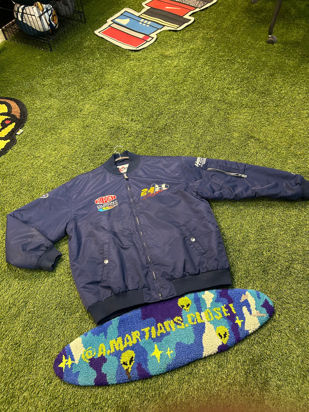 Vintage 90s Jeff Gordon #24 All Navy NASCAR Jacket