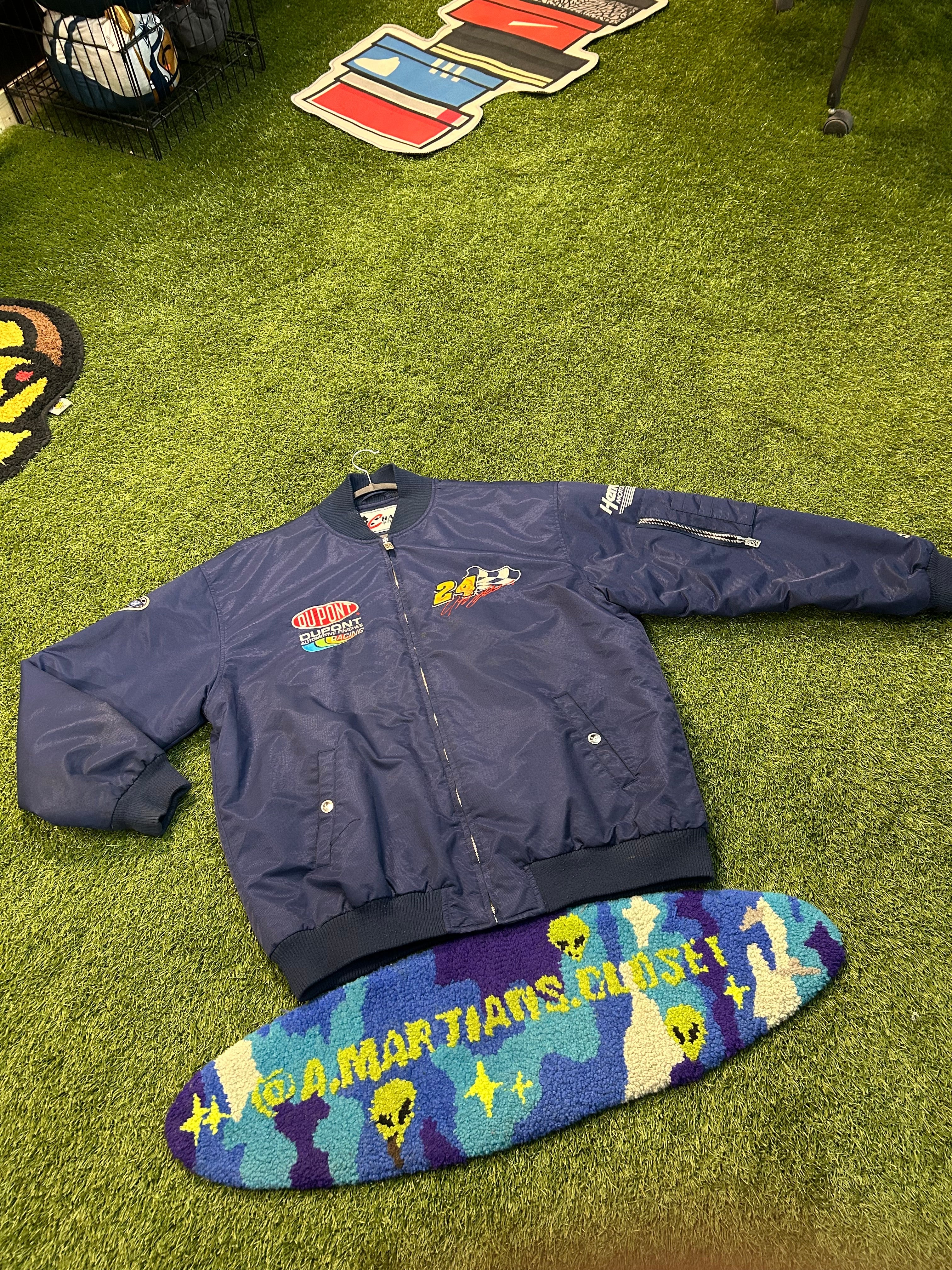 Vintage 90s Jeff Gordon #24 All Navy NASCAR Jacket