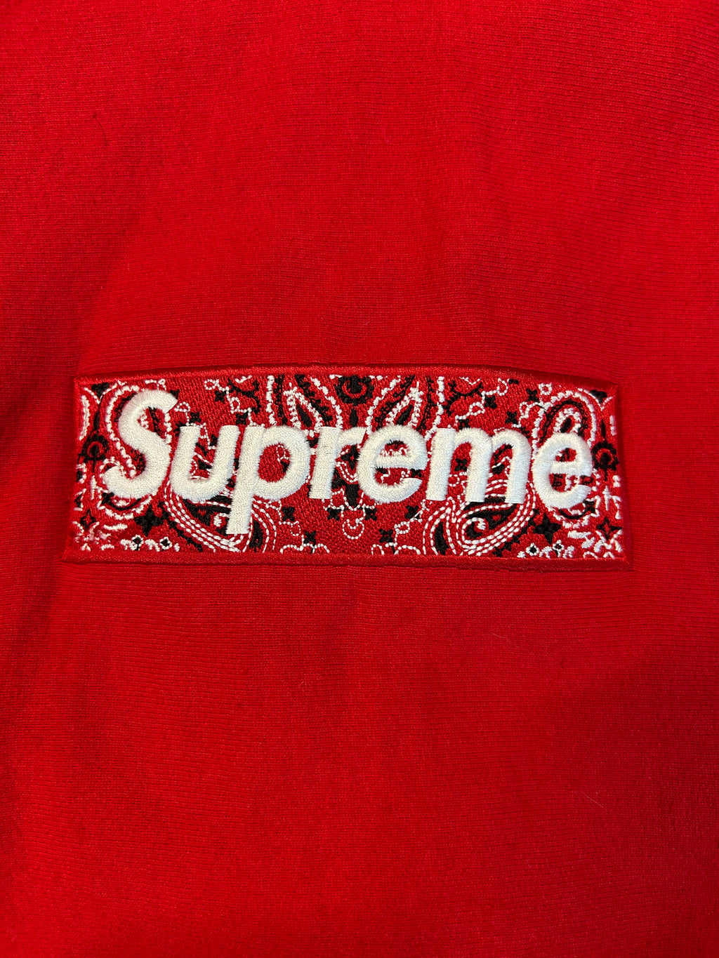 Supreme Bandanna BoGo Hoodie Red (SS19)