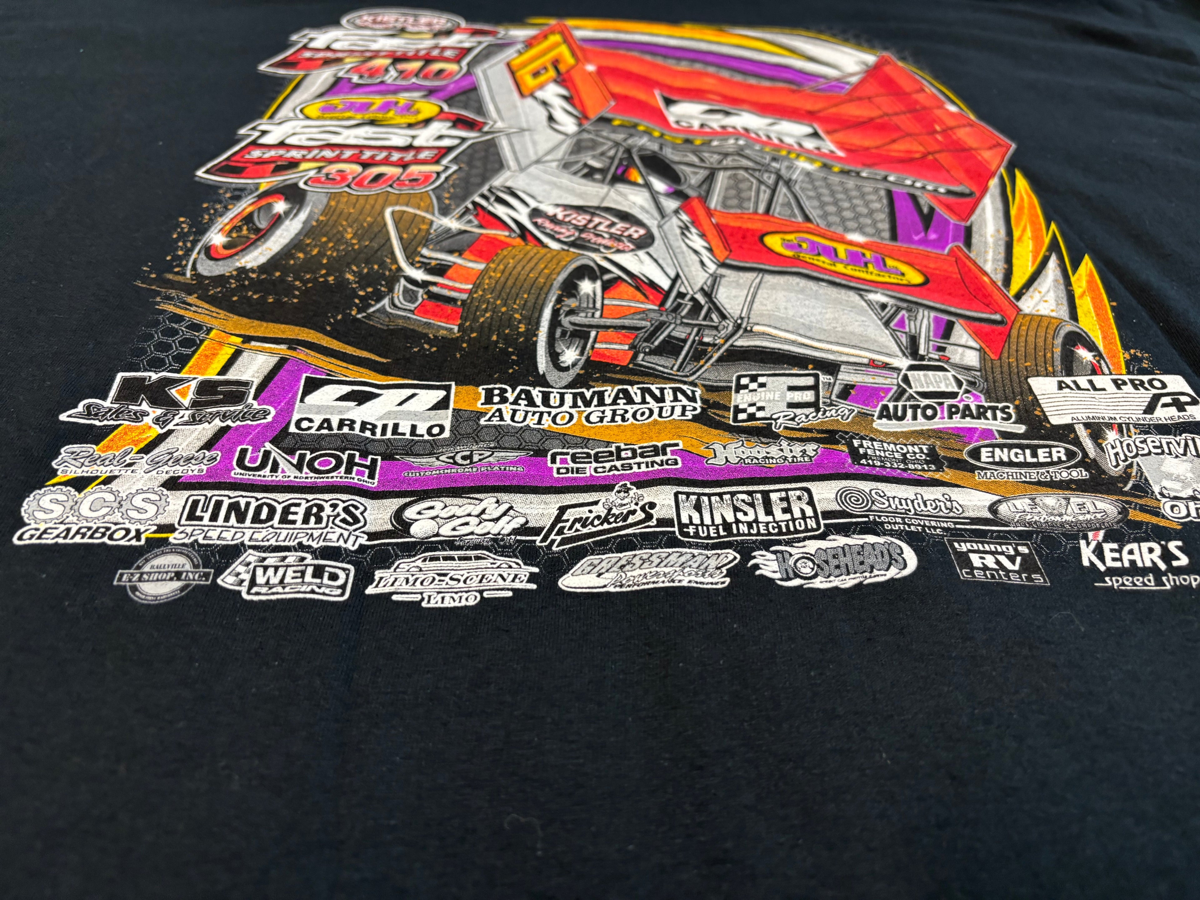 2016 Kistler Racing Products Sprint car T-Shirt Size 3XL Gildan ultra cotton tag