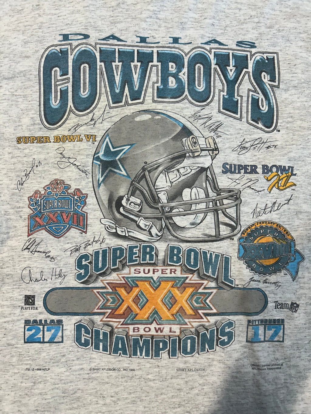 Vintage 1996 Dallas Cowboys Super Bowl Champs Tee