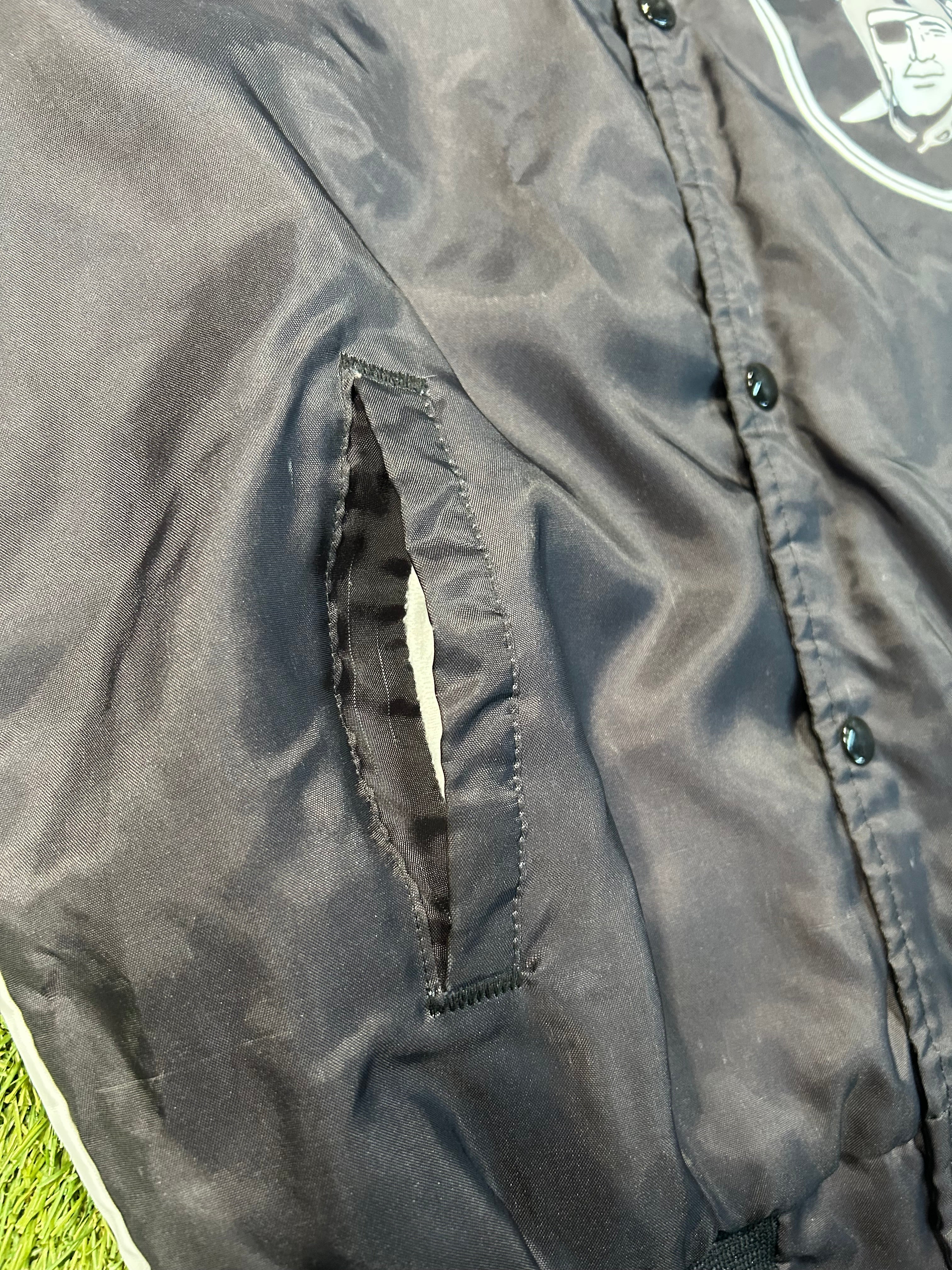 Rare Vintage 80s Chalk Line Los Angeles Raiders NFL Bomber Jacket