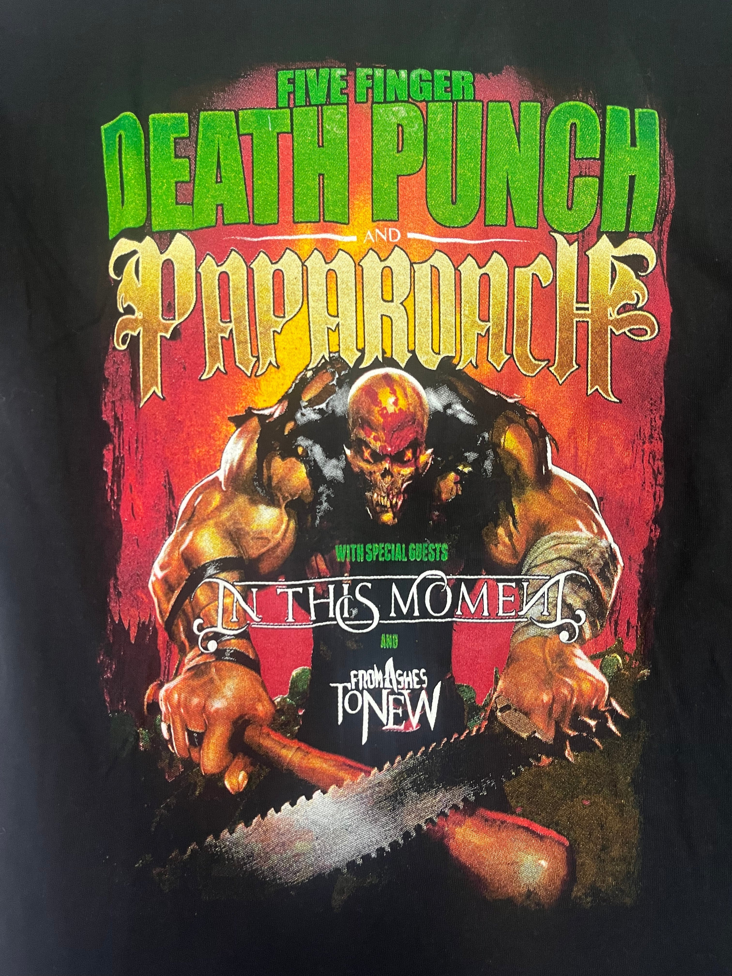Retro Style 2015 Five Finger Death Punch Tee