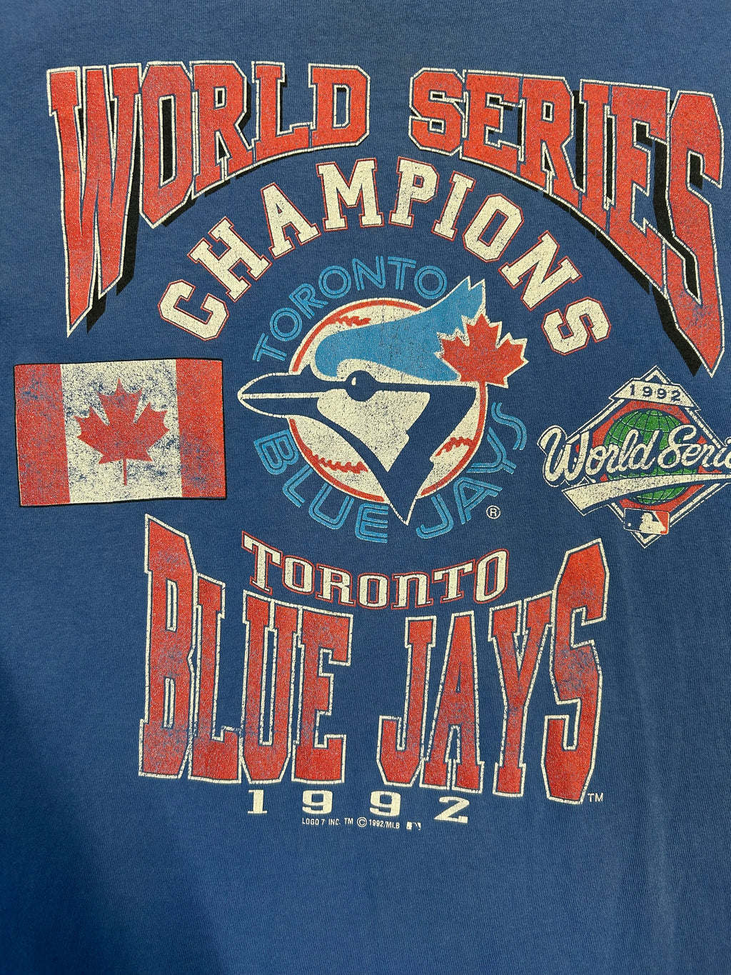 Vintage 1992 MLB World Series Champions Toronto Blue Jays