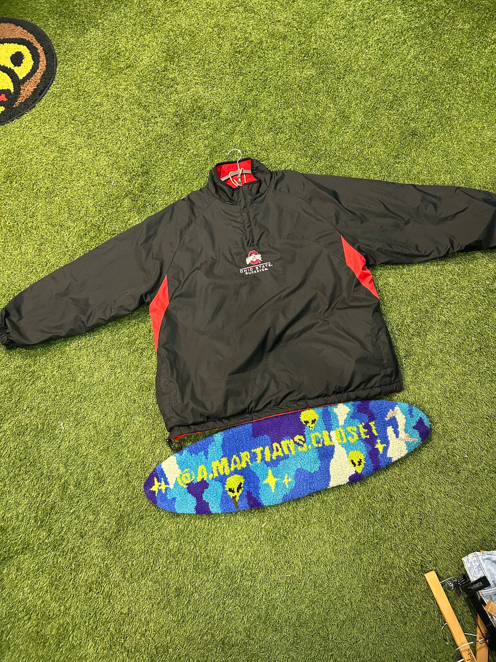 Y2K Ohio State Buckeyes Reversible HalfZip Pullover