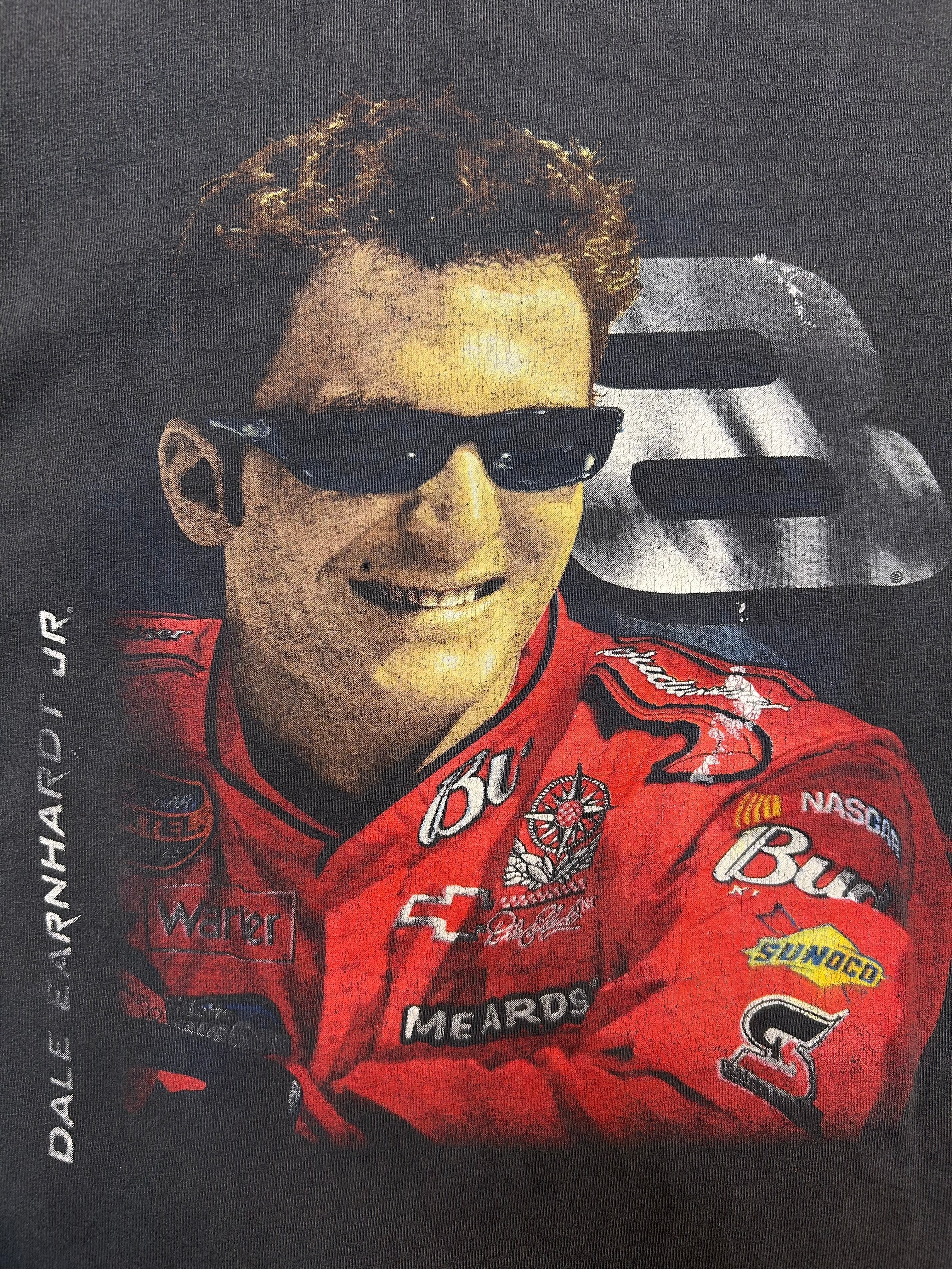 Vintage Dale Earnhardt Jr Thrashed Picture Graphic Tee