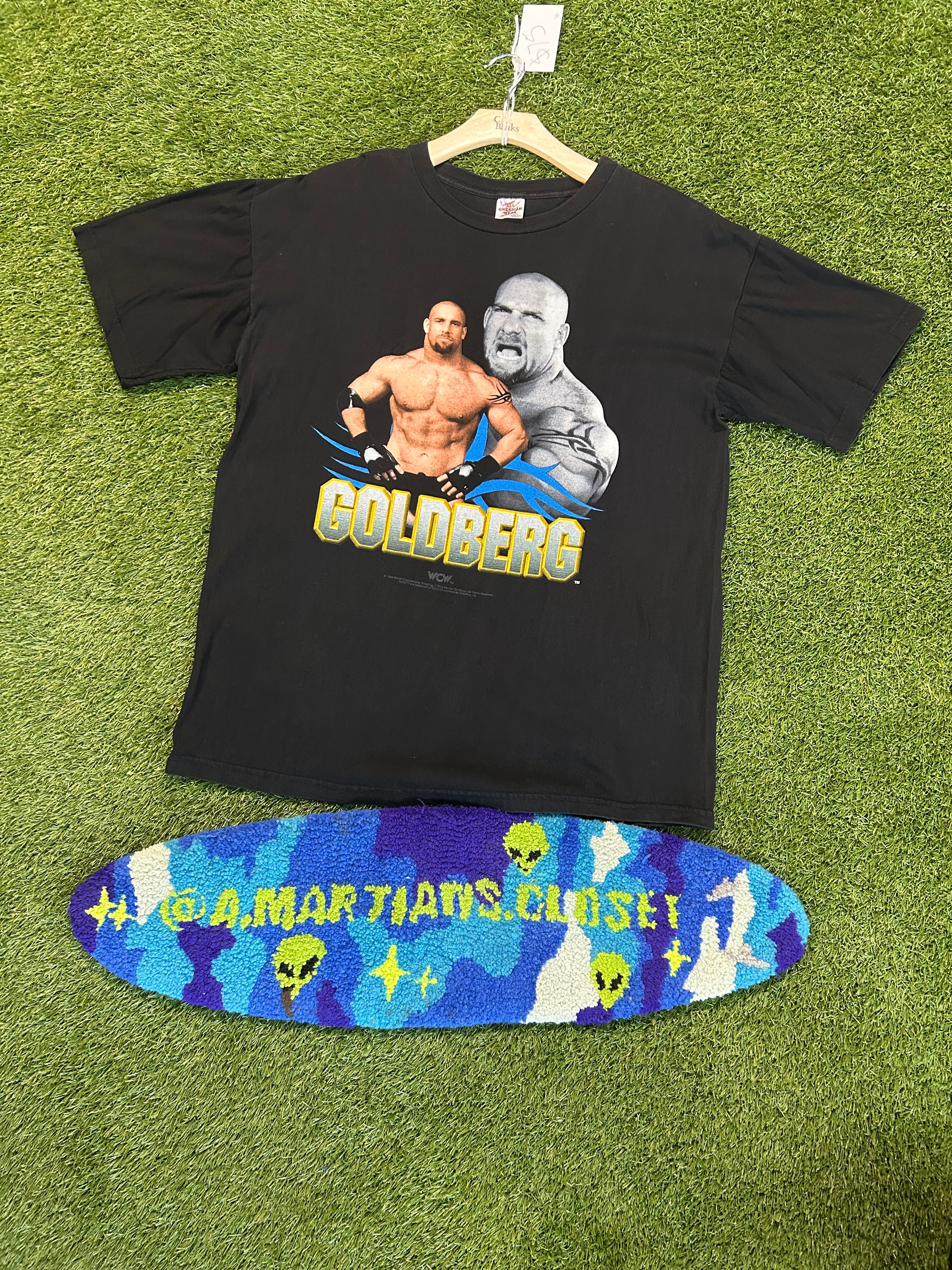 Vintage 1998 Goldberg WCW “All American Wear” Tag Tee