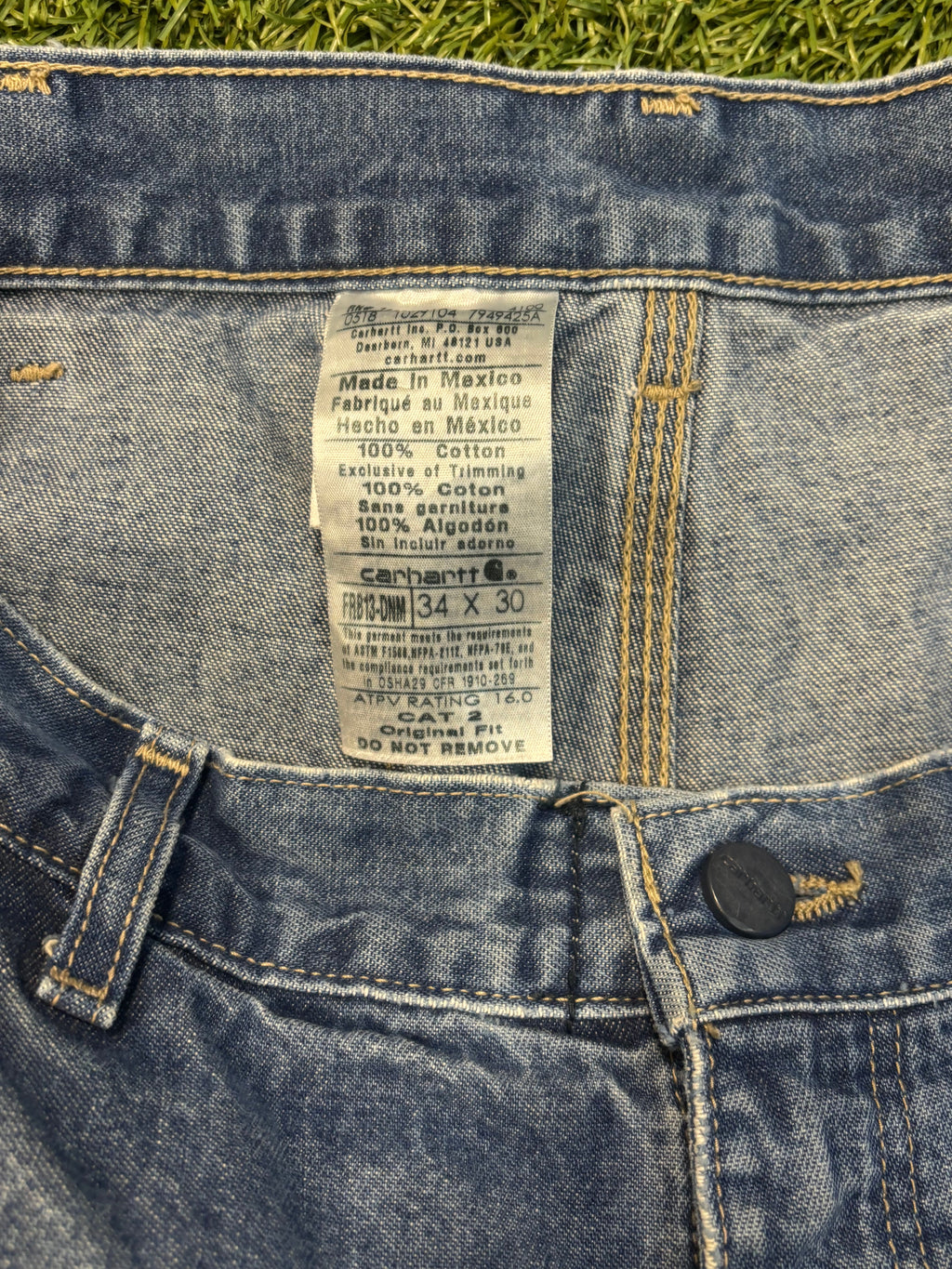 Vintage Carhartt Carpenter Blue Jeans