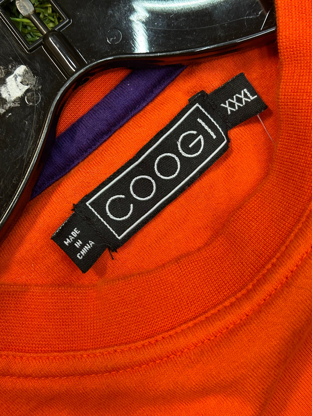 Y2K Coogi Deep Gold Logo Orange Tee