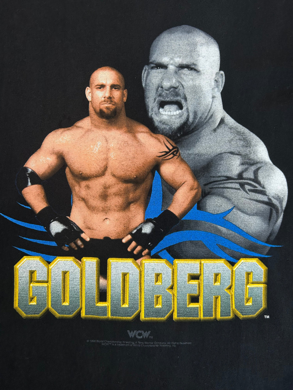 Vintage 1998 Goldberg WCW “All American Wear” Tag Tee