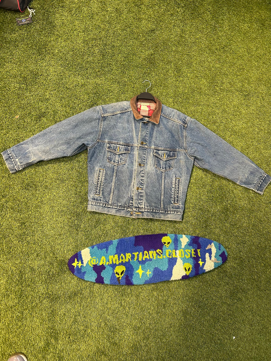 Vintage Marlboro Country Store Light Blue Jean Jacket