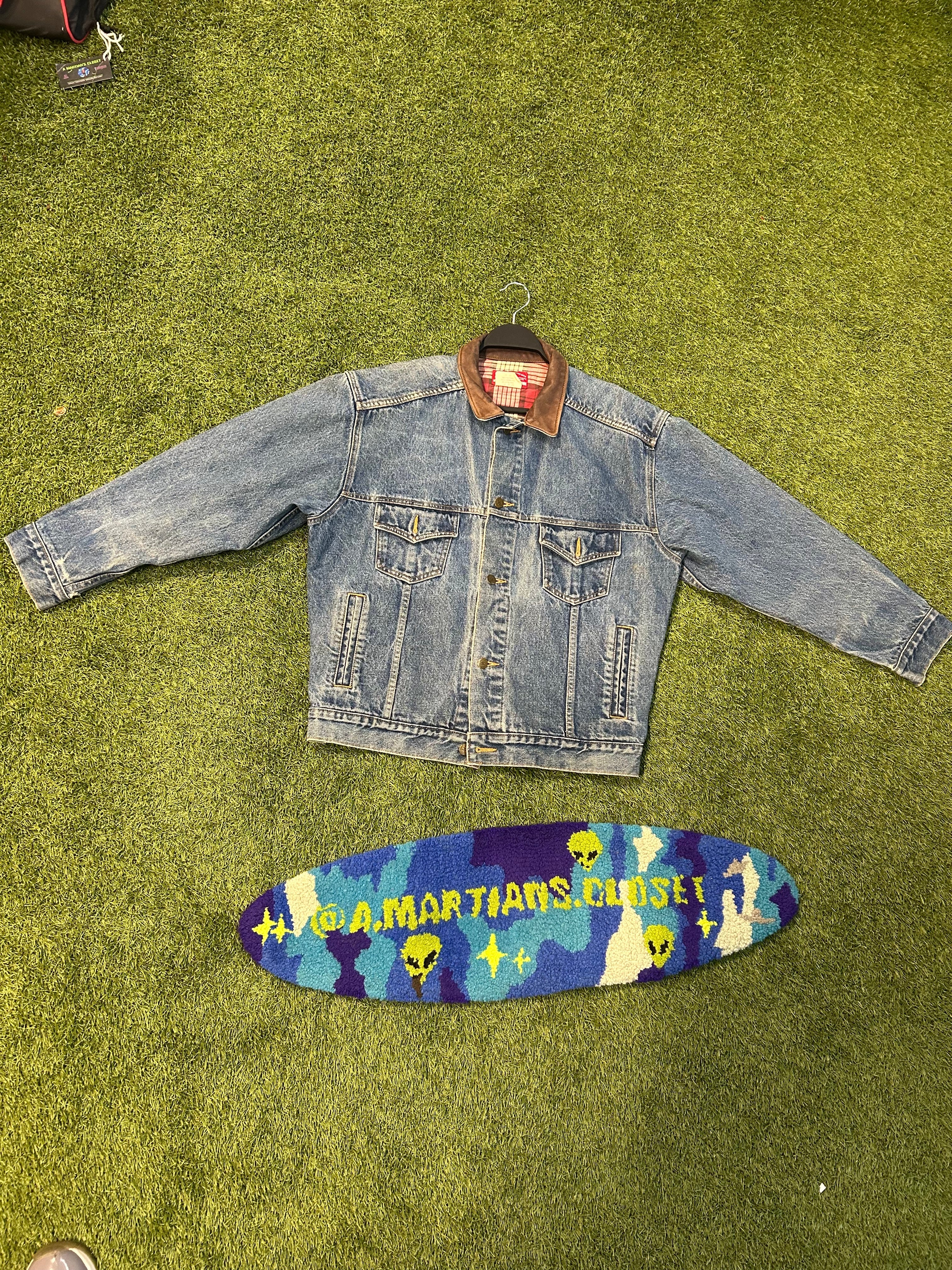 Vintage Marlboro Country Store Light Blue Jean Jacket