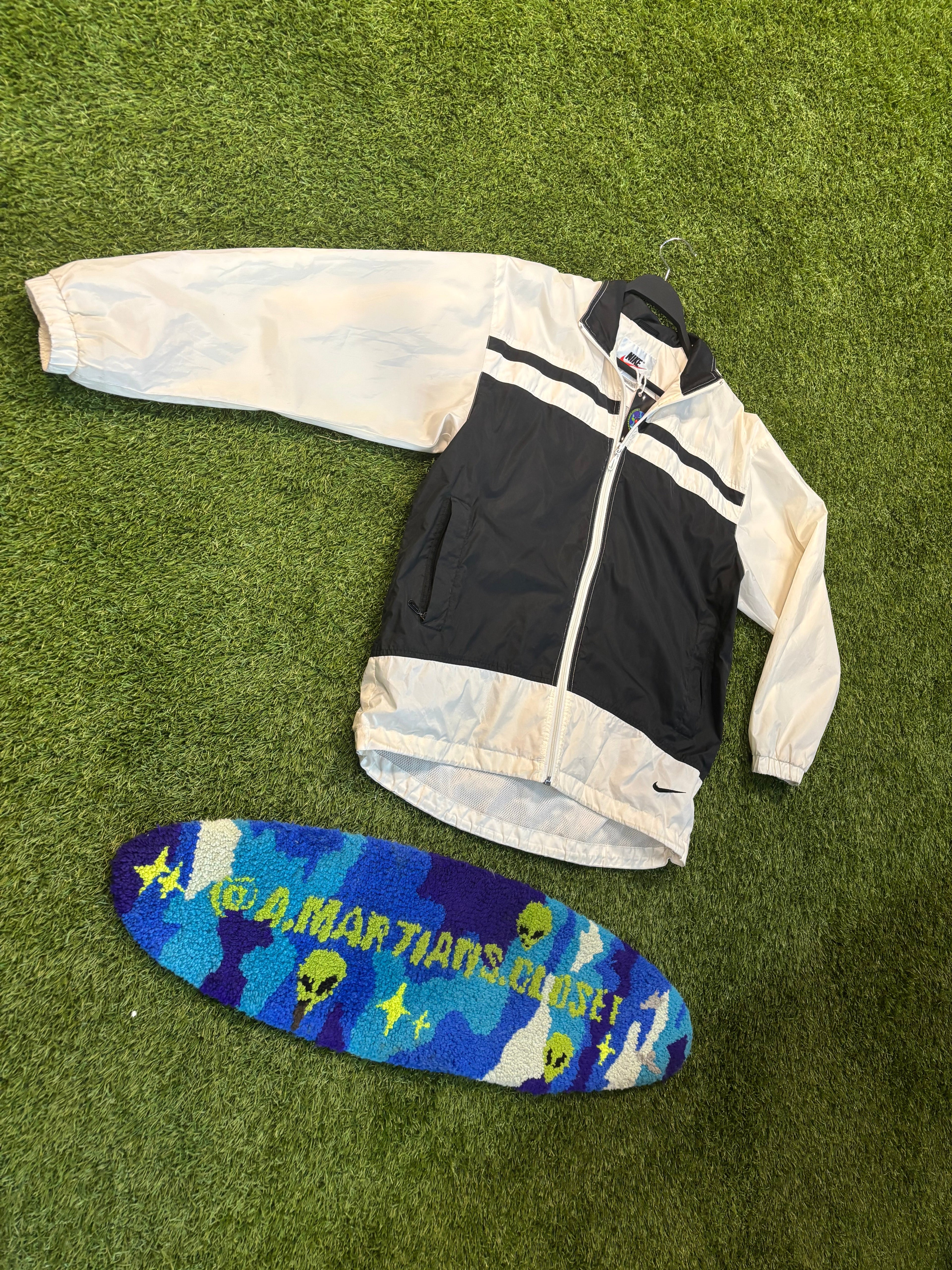 Vintage 90s Nike Half Tone Black Track Jacket