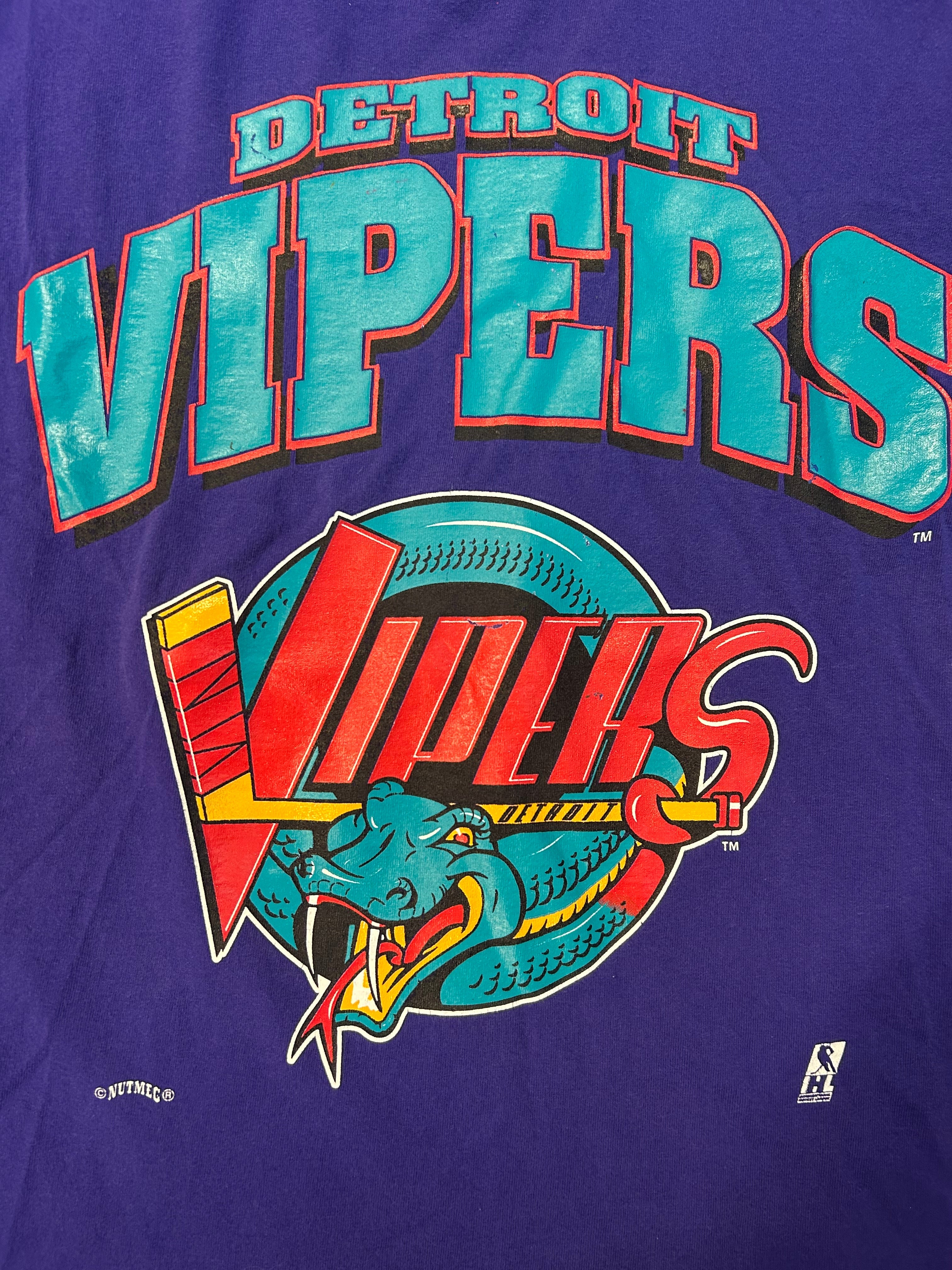 Vintage 90s Detroit Vipers NHL Tee