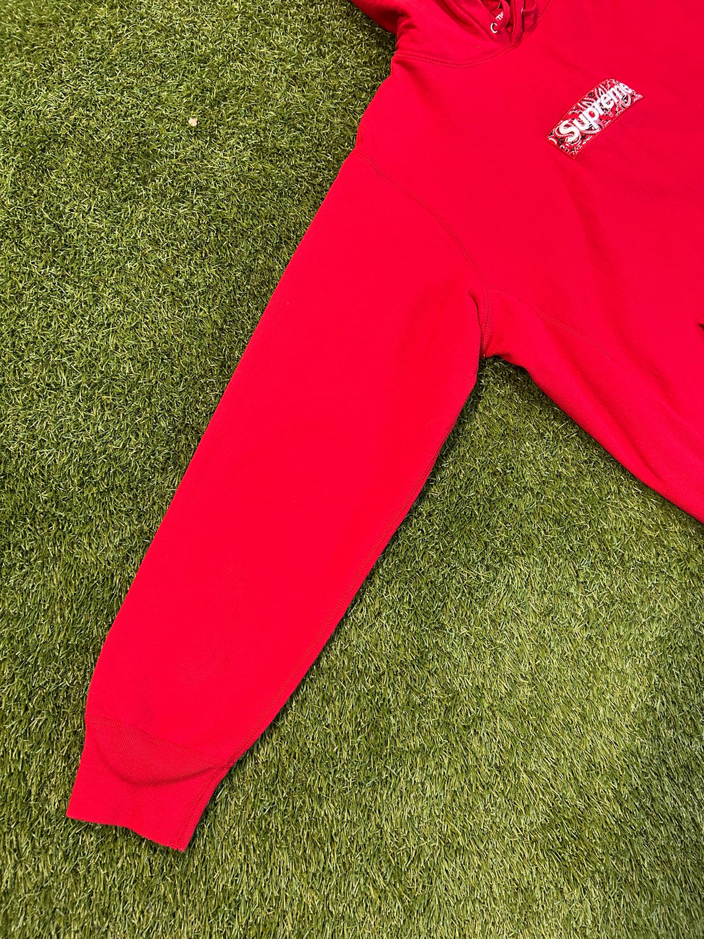 Supreme Bandanna BoGo Hoodie Red (SS19)