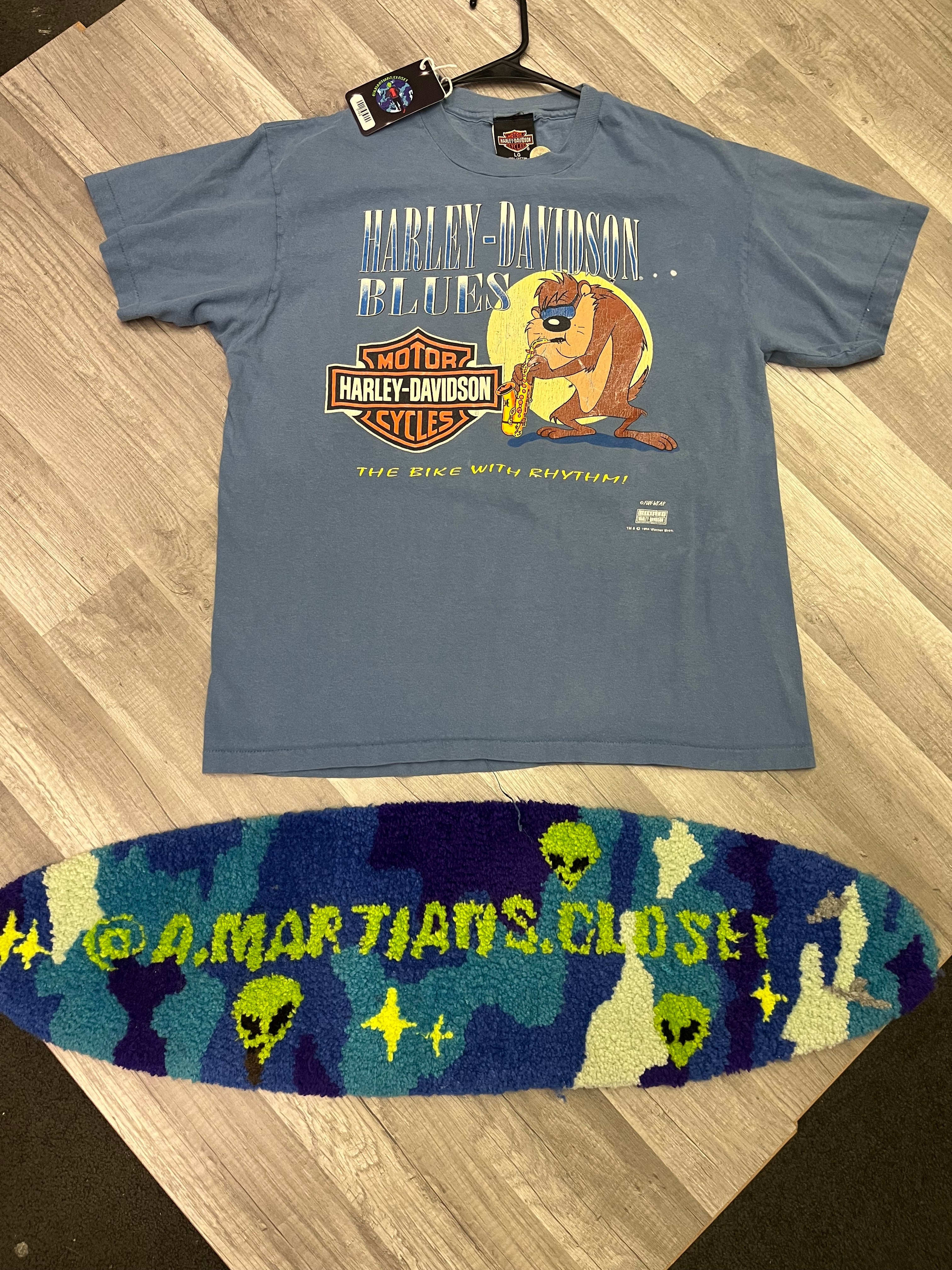Rare Vintage 1994 Harley Davidson x Warner Bros Tasmania Devil Tee