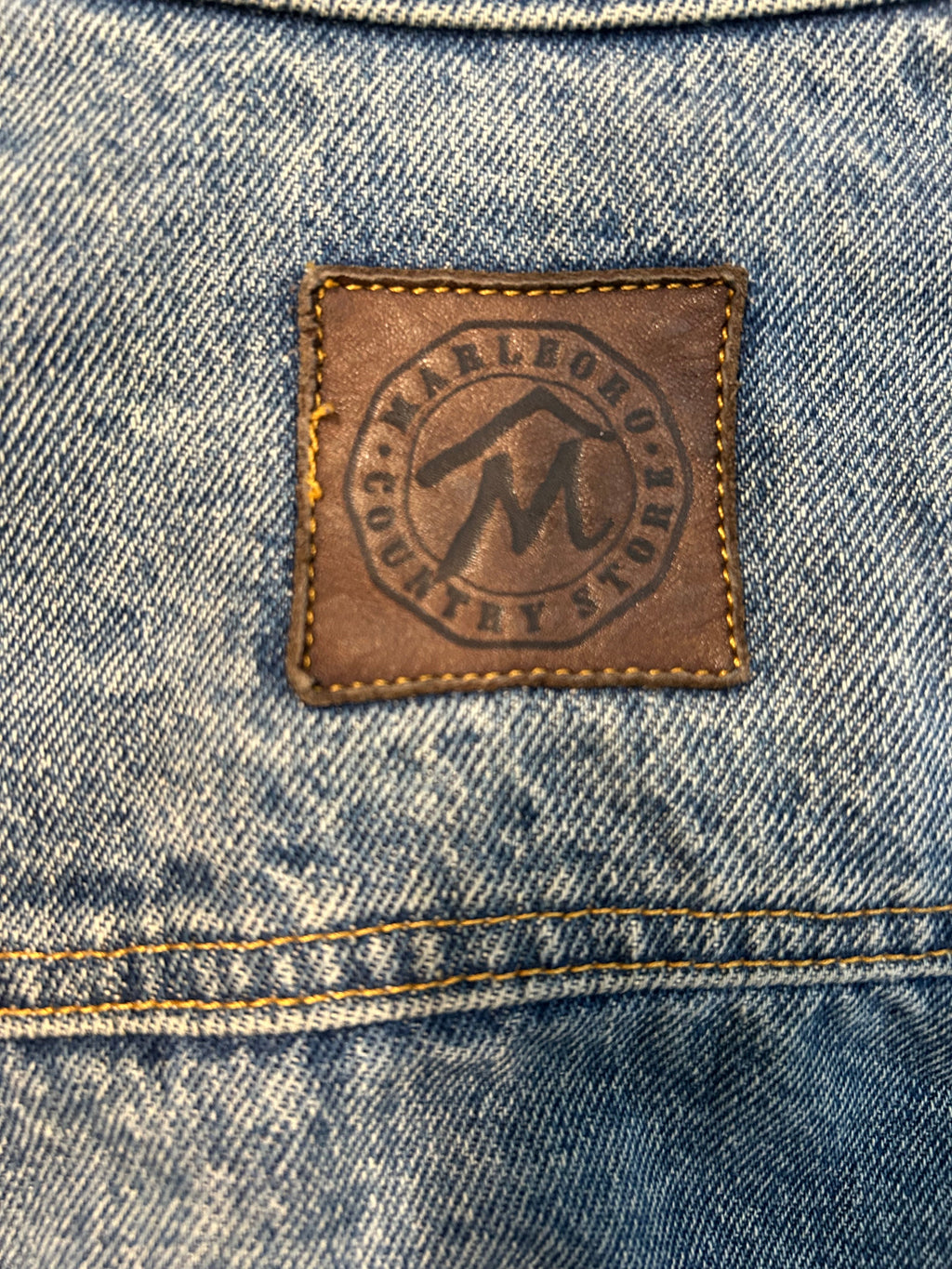 Vintage Marlboro Country Store Light Blue Jean Jacket