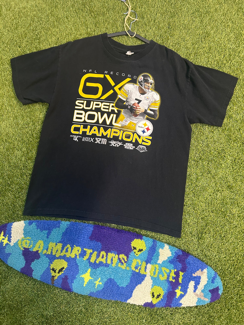 Y2K Ben Roethlisberger  6X Super Bowl Champions Tee