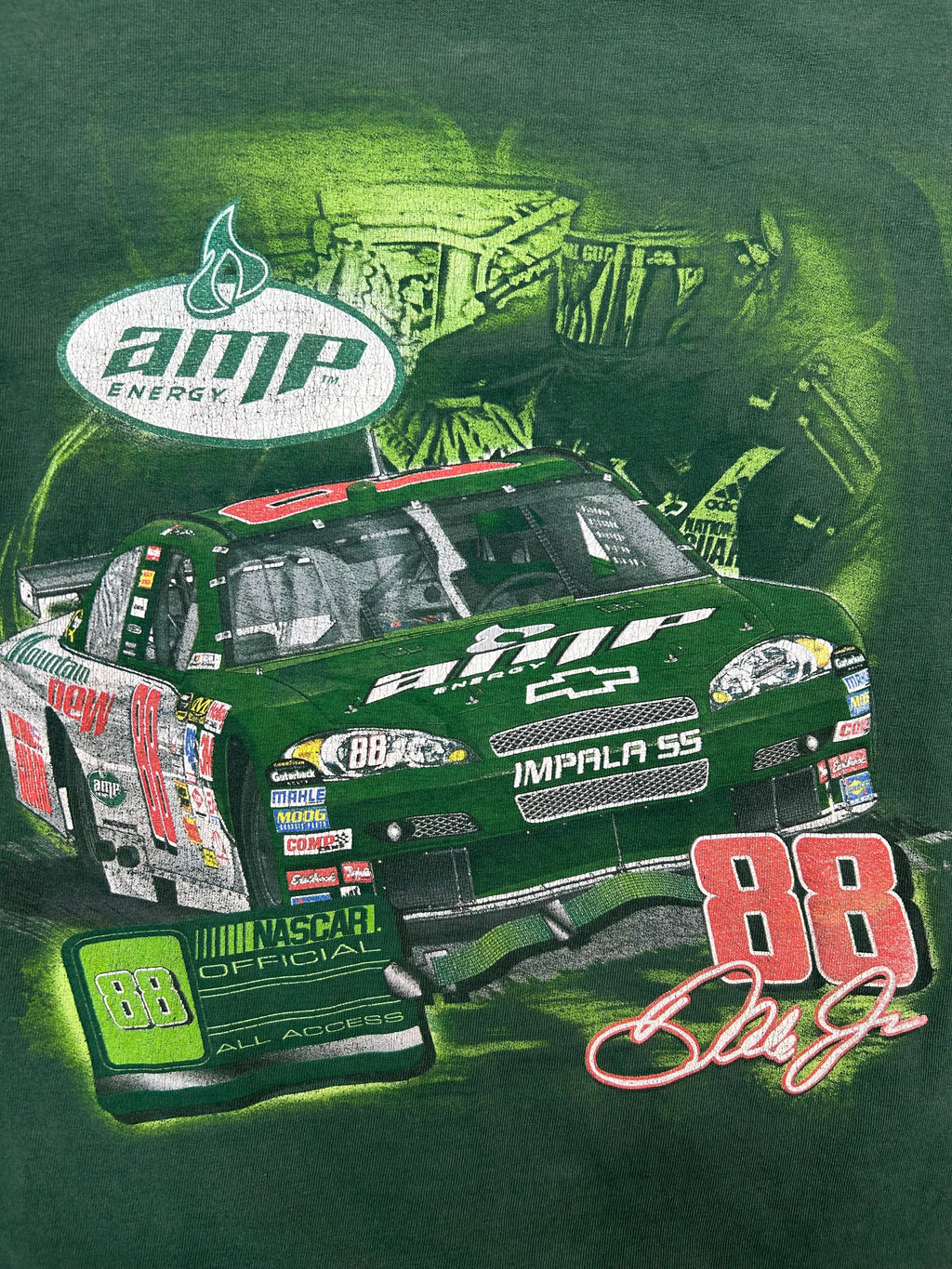 Y2K Dale Earnhardt Jr Ampd Energy NASCAR Tee