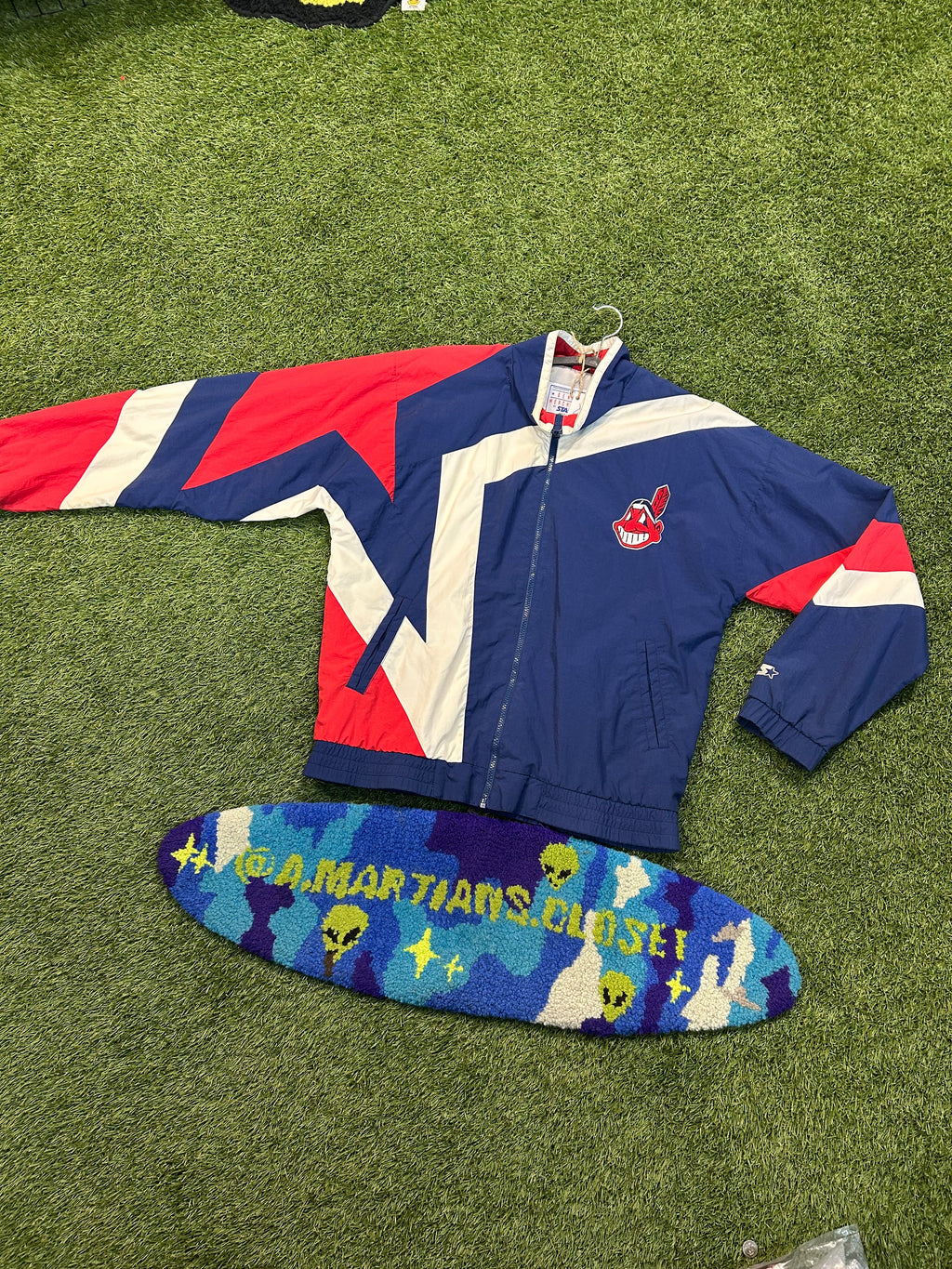 Vintage 90s MLB Cleveland Indians Starter Track Jacket