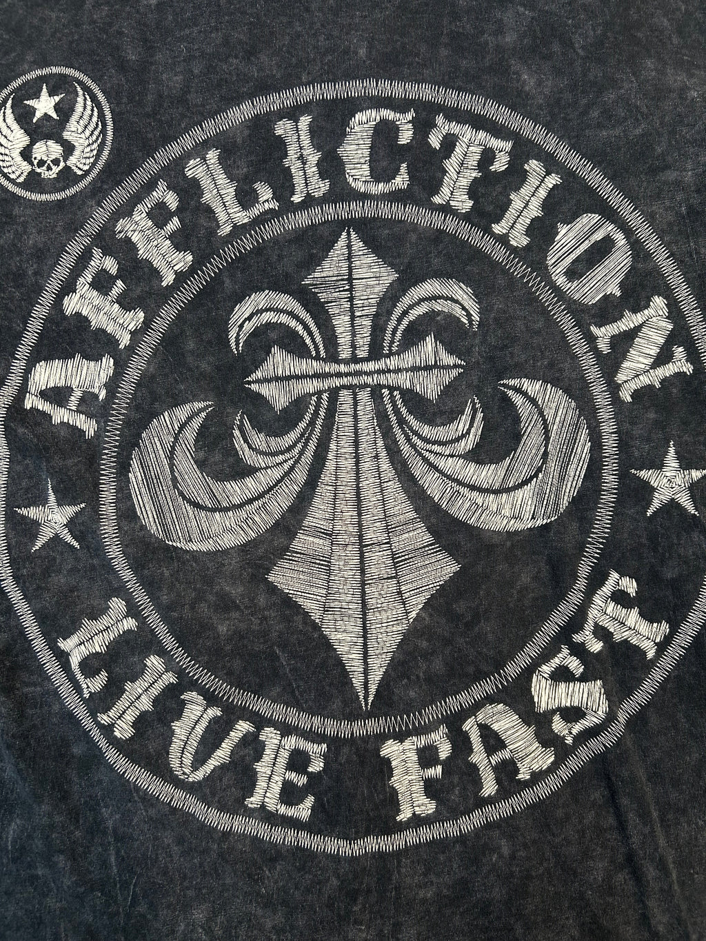 Y2K Affliction Grey Tee
