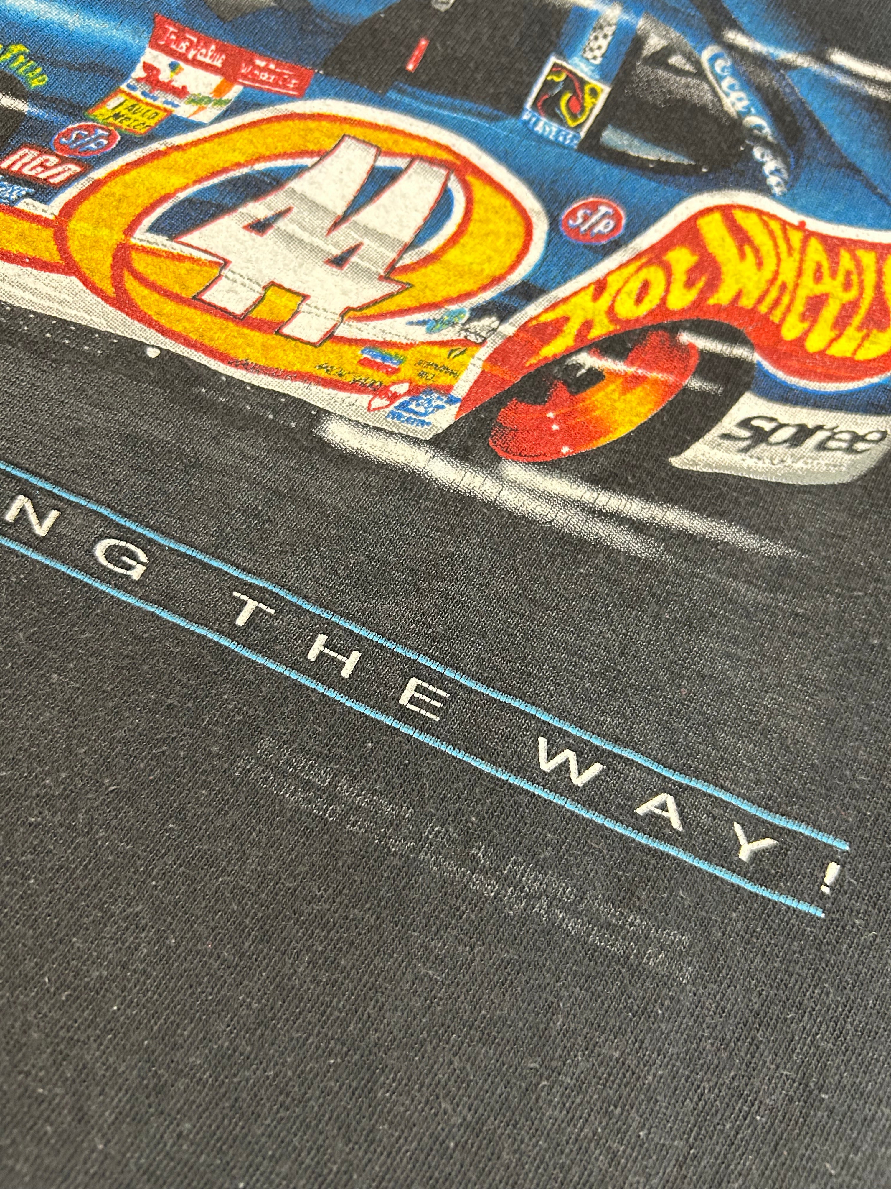 Vintage 90s Kyle Petty Hot Wheels Leading The Way Tee